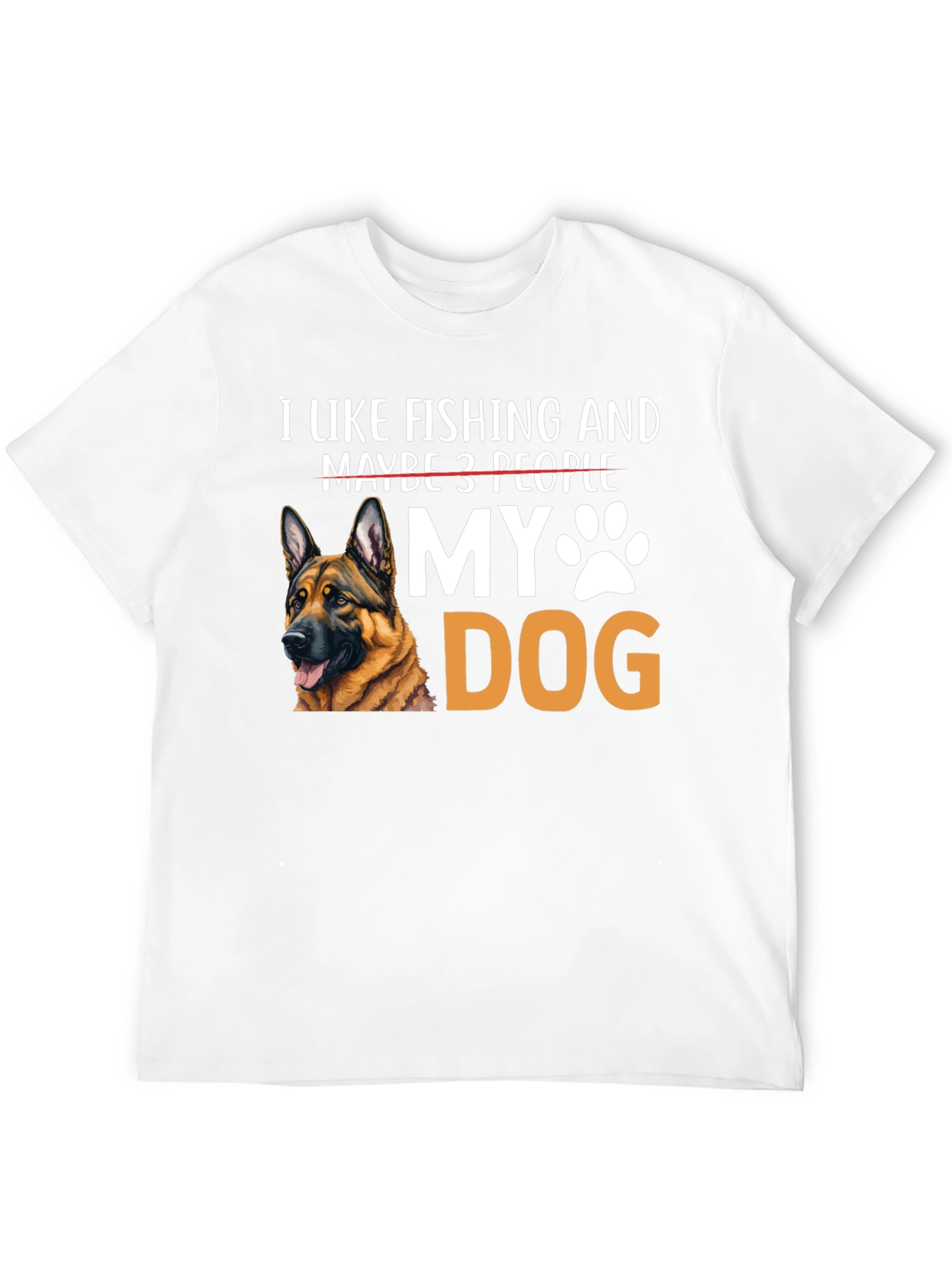 Black I Like Fishing & My Dog T-Shirt view 12