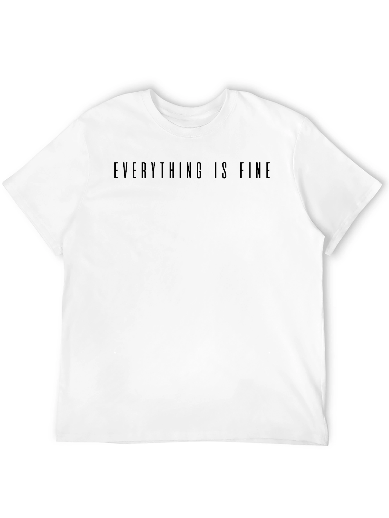 Black Everything Is Fine Black Graphic Tee view 12