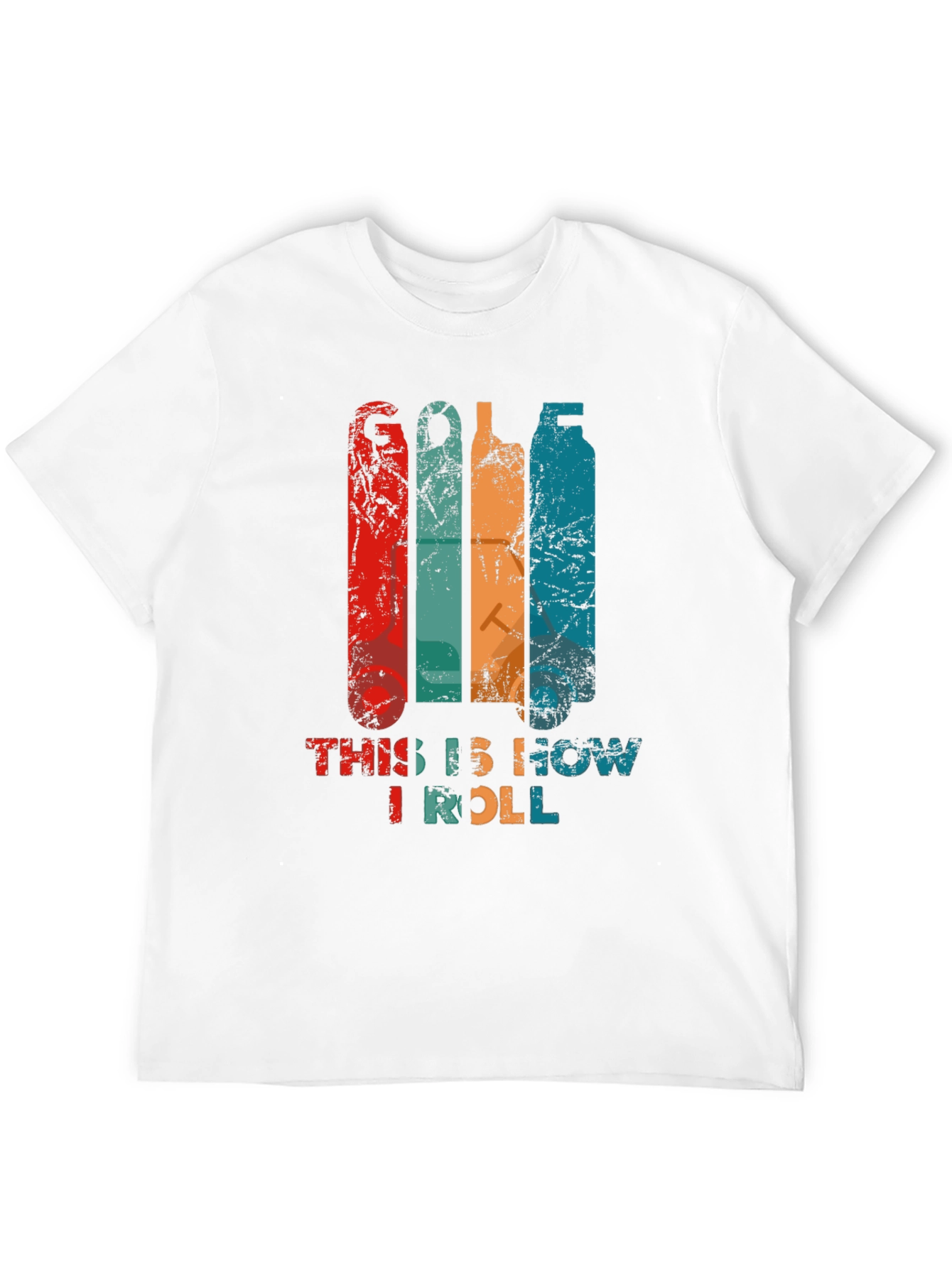 Black Golf This is How I Roll Black T-Shirt view 12