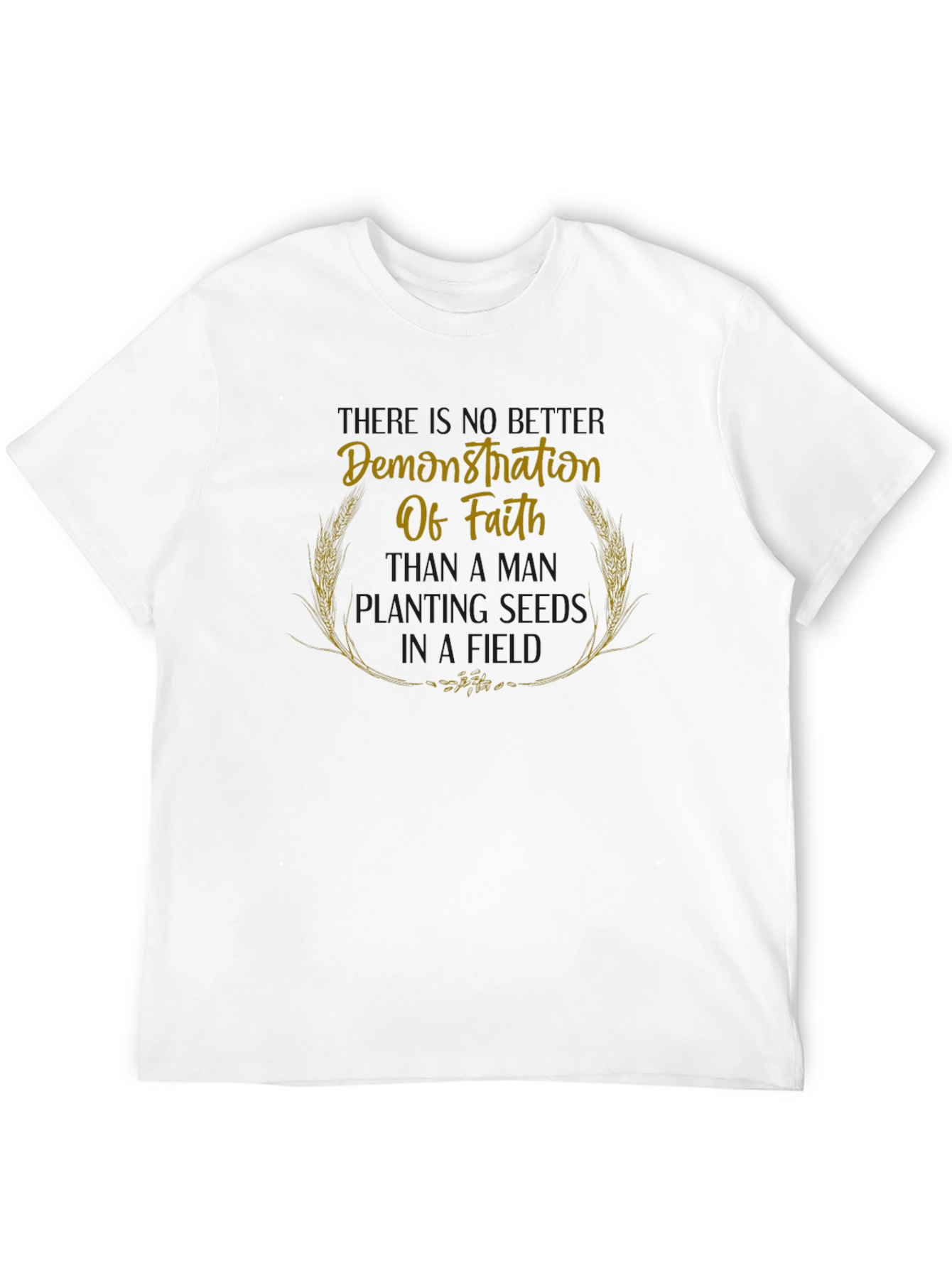Black Faith Seed T-Shirt - Planting Seeds in a Child view 12