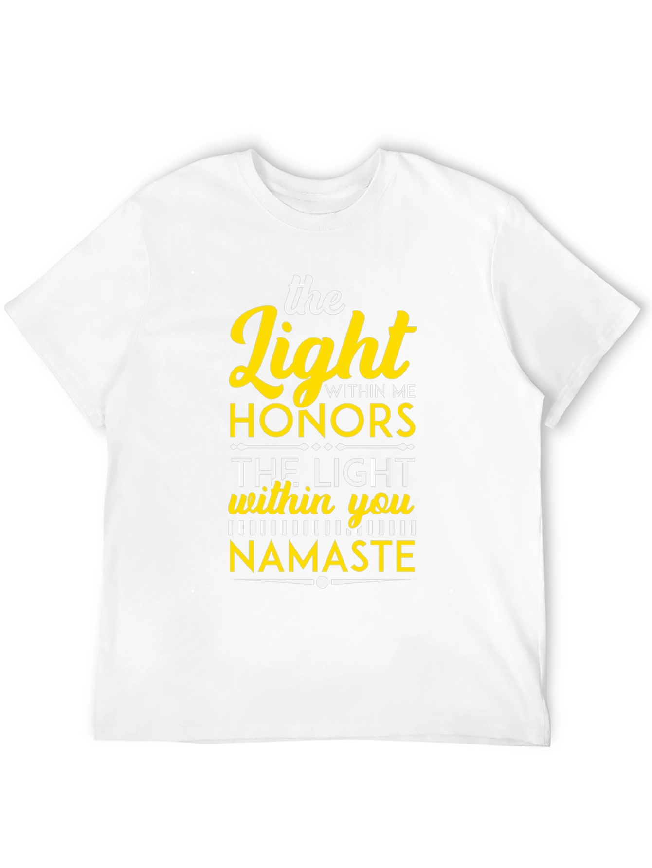 Black The Light Within Namaste Black T-Shirt view 12