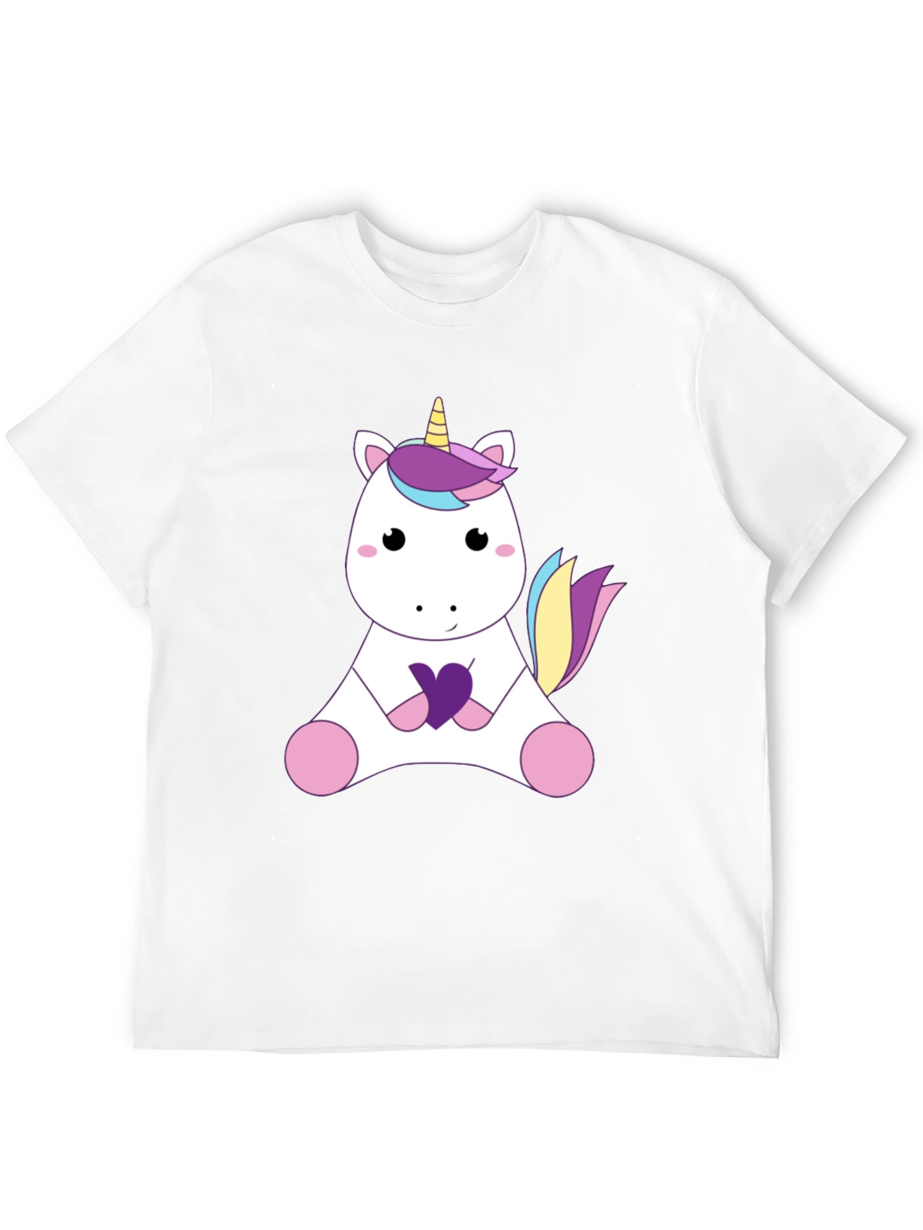 Black Unicorn Graphic T-Shirt - Cute Cartoon Design view 12