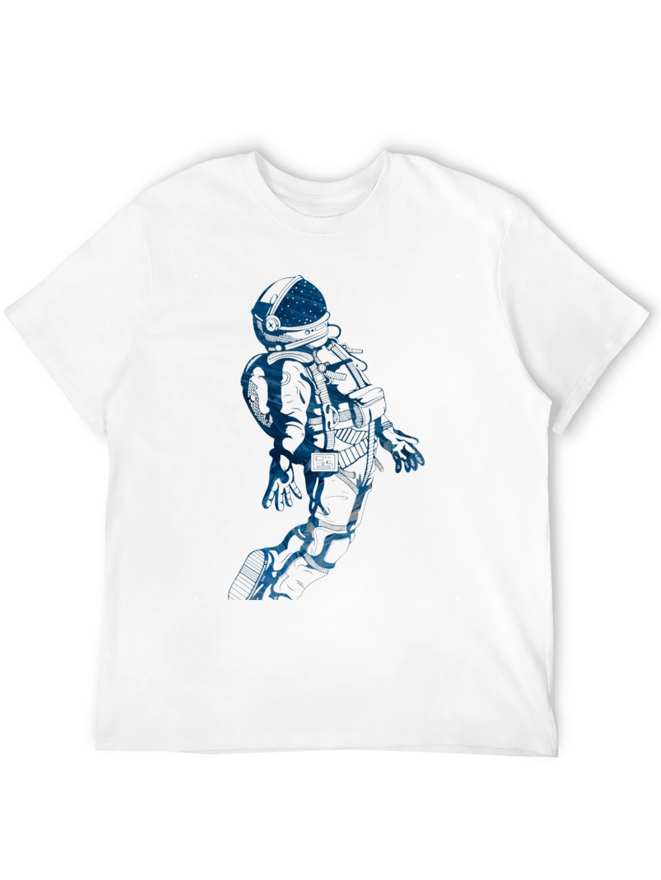 Black Astronaut Graphic Tee - Black Cotton Blend view 12