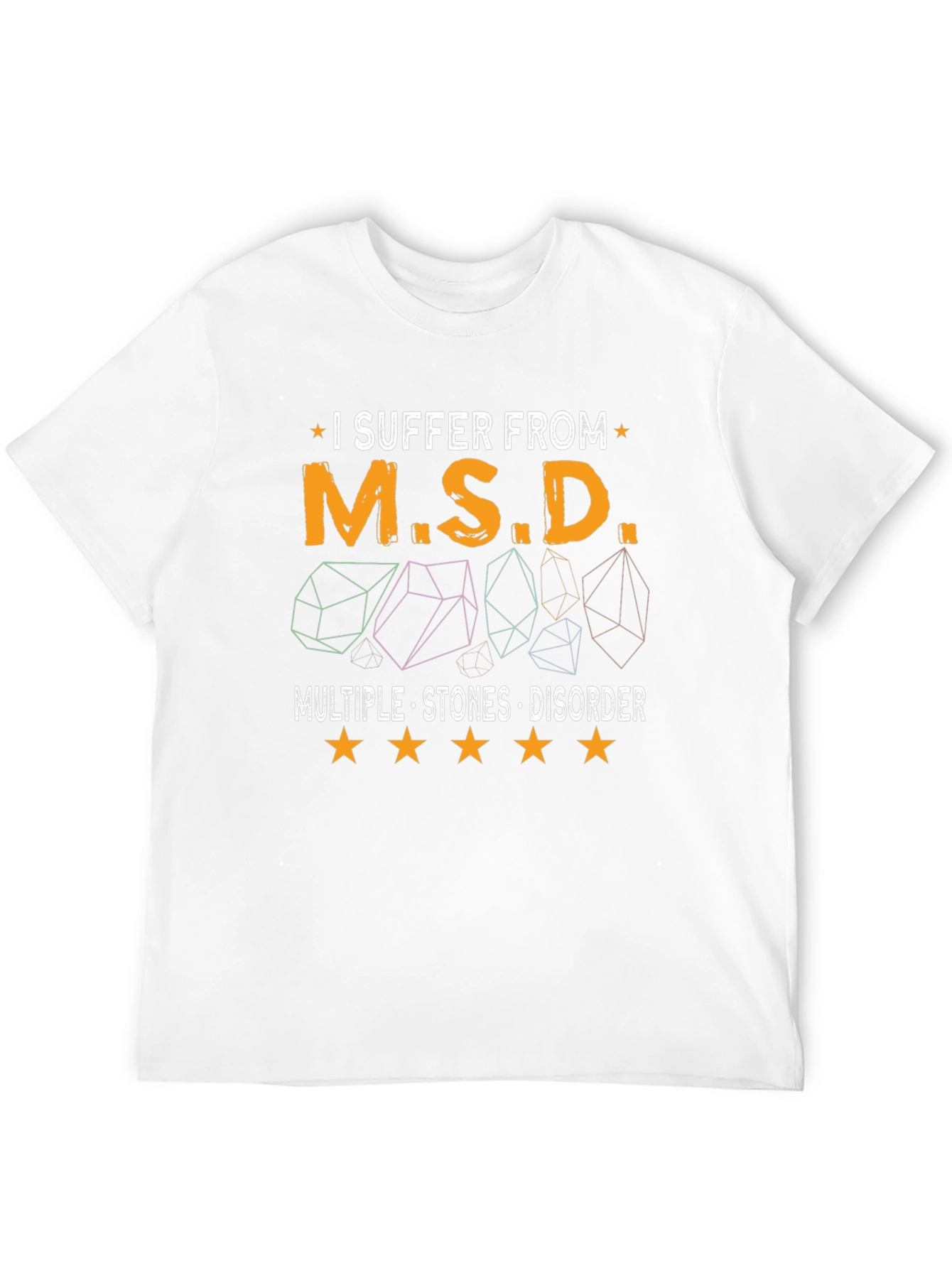 Black MSD Multiple Stones Disorder T-Shirt view 12