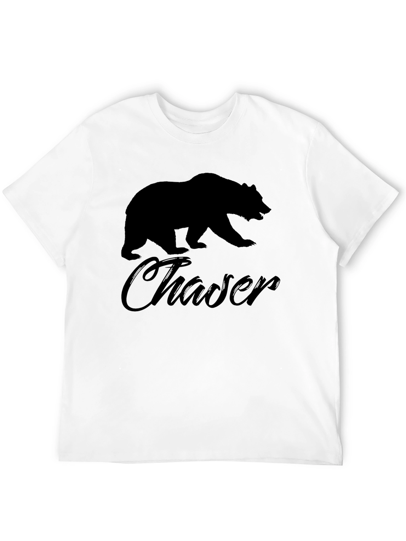 Black Bear Chaser Black T-Shirt for Men view 12