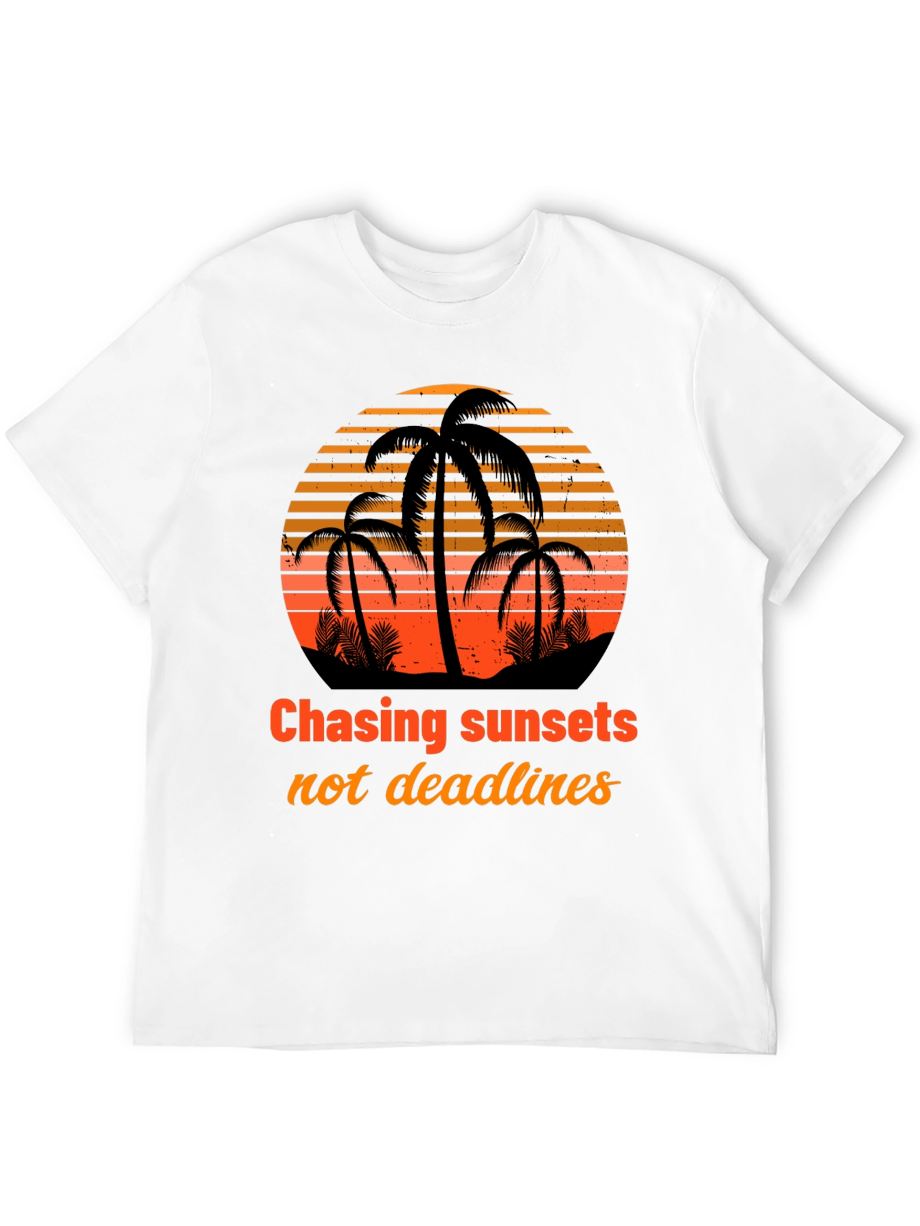 Black Chasing Sunsets T-Shirt - Tropical Design view 12