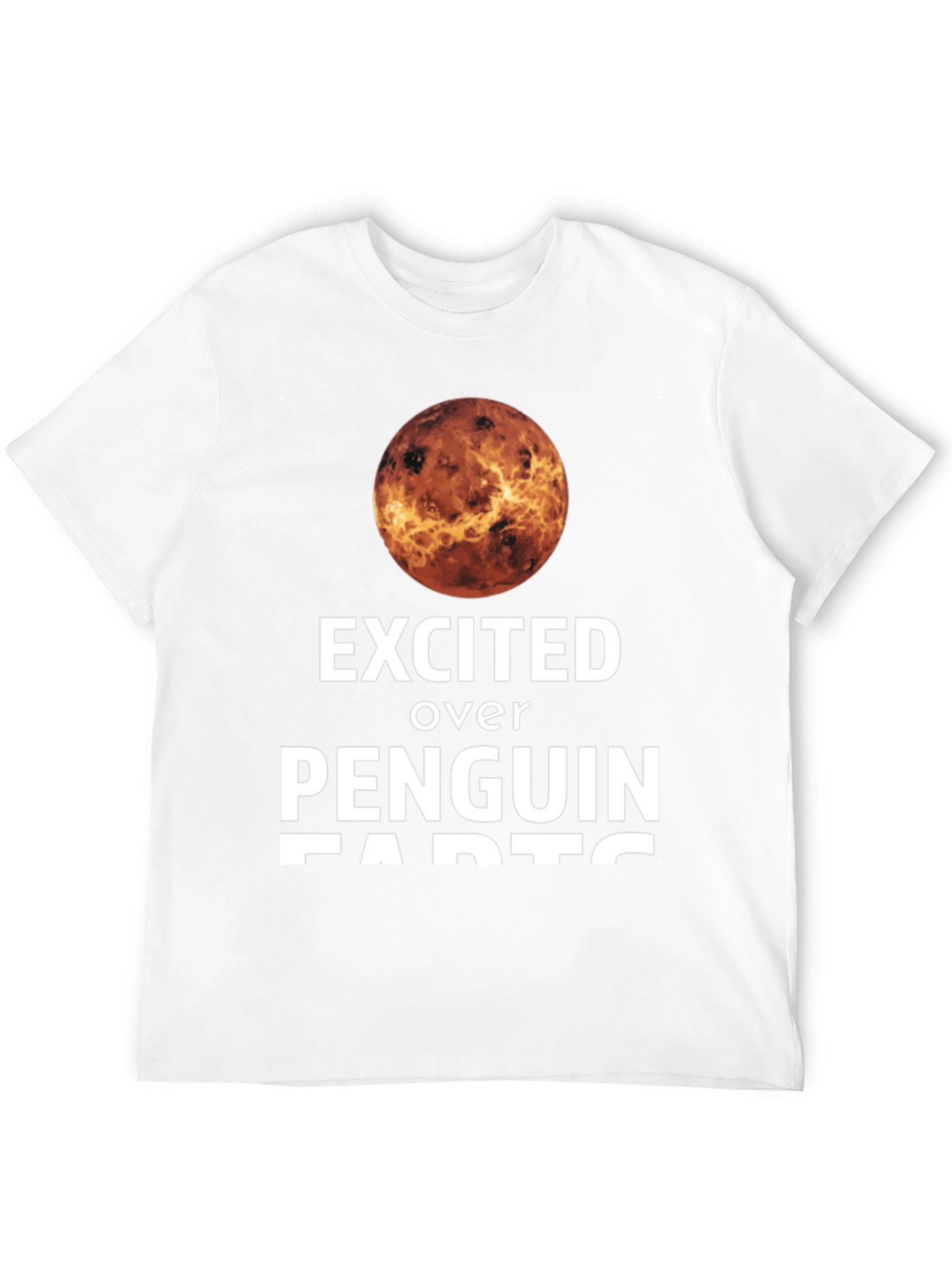 Black Excited Over Penguin Farts T-Shirt view 12