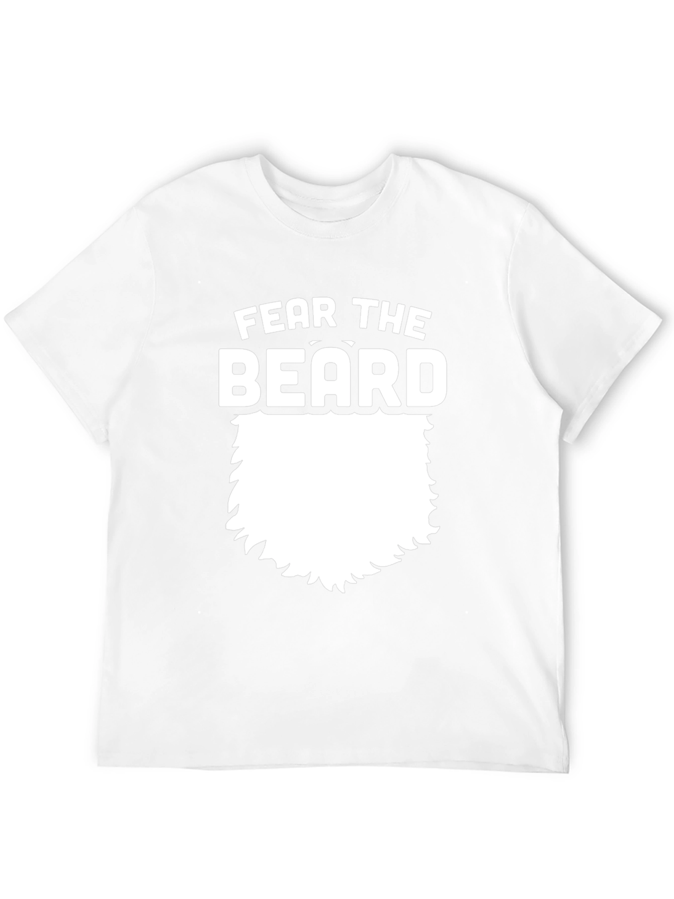 Black Fear The Beard Graphic Tee - Black Cotton T-Shirt view 12