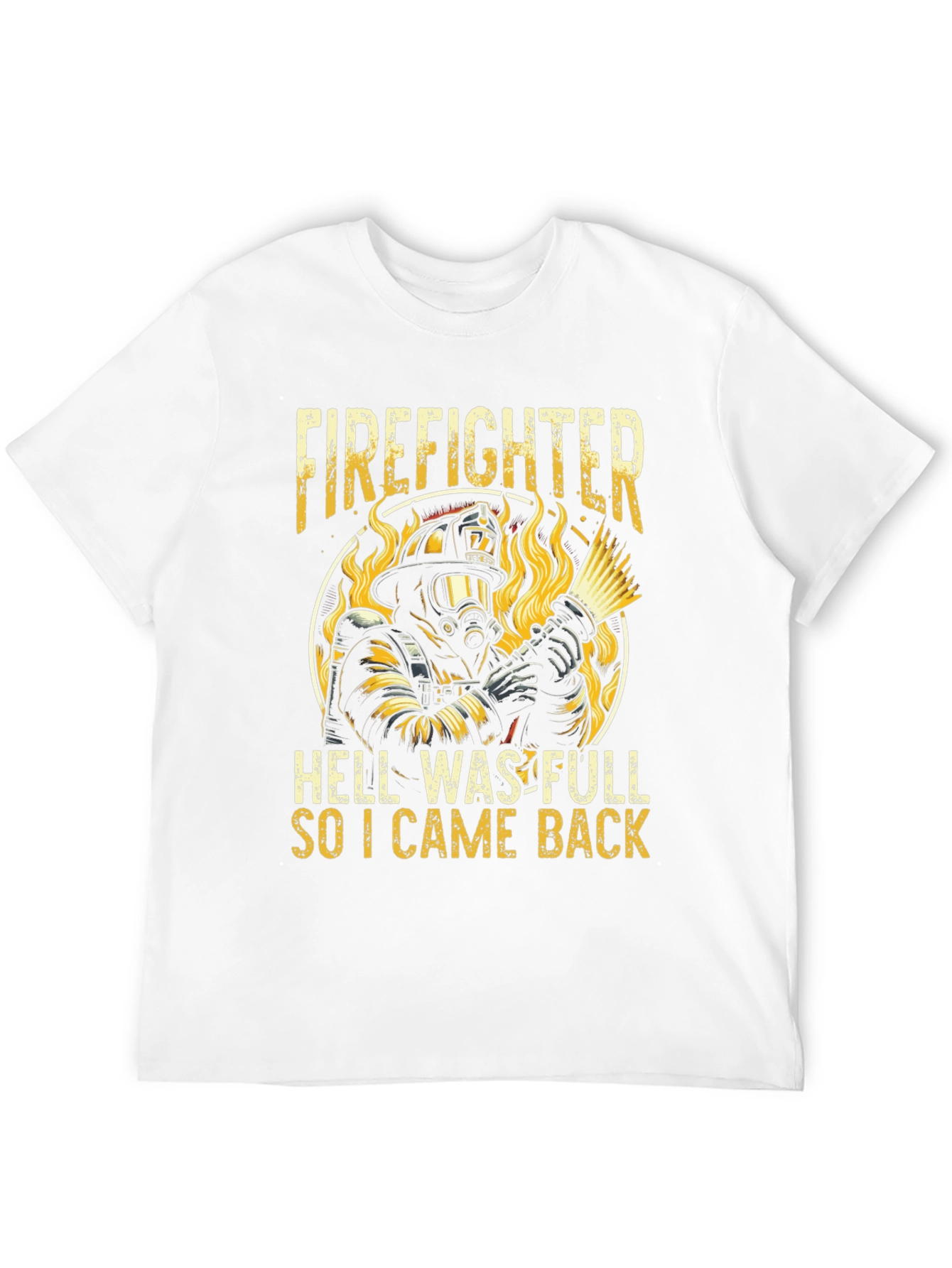 Black Firefighter Graphic T-Shirt view 12