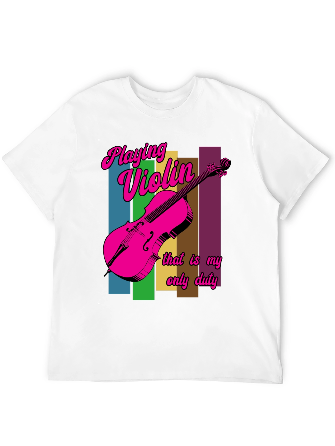 Black Playing Violin T-Shirt - Unique Design view 12