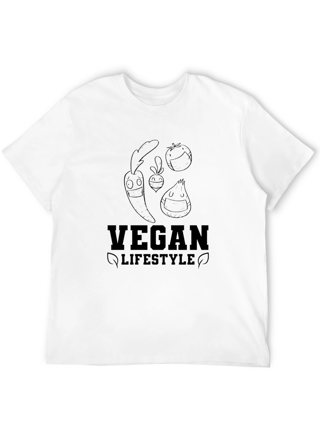 Black Vegan Lifestyle Black Graphic T-Shirt view 12
