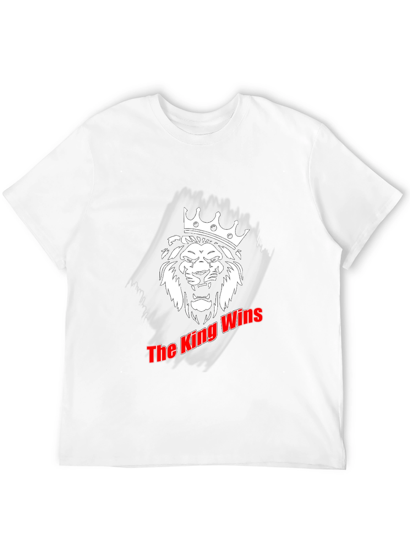 Black King Wins Graphic Tee - Black Cotton T-Shirt view 12