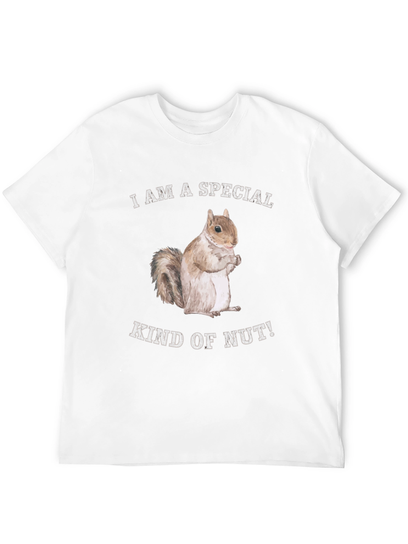 Black Funny Squirrel "Special Kind of Nut" Graphic T-Shirt view 12