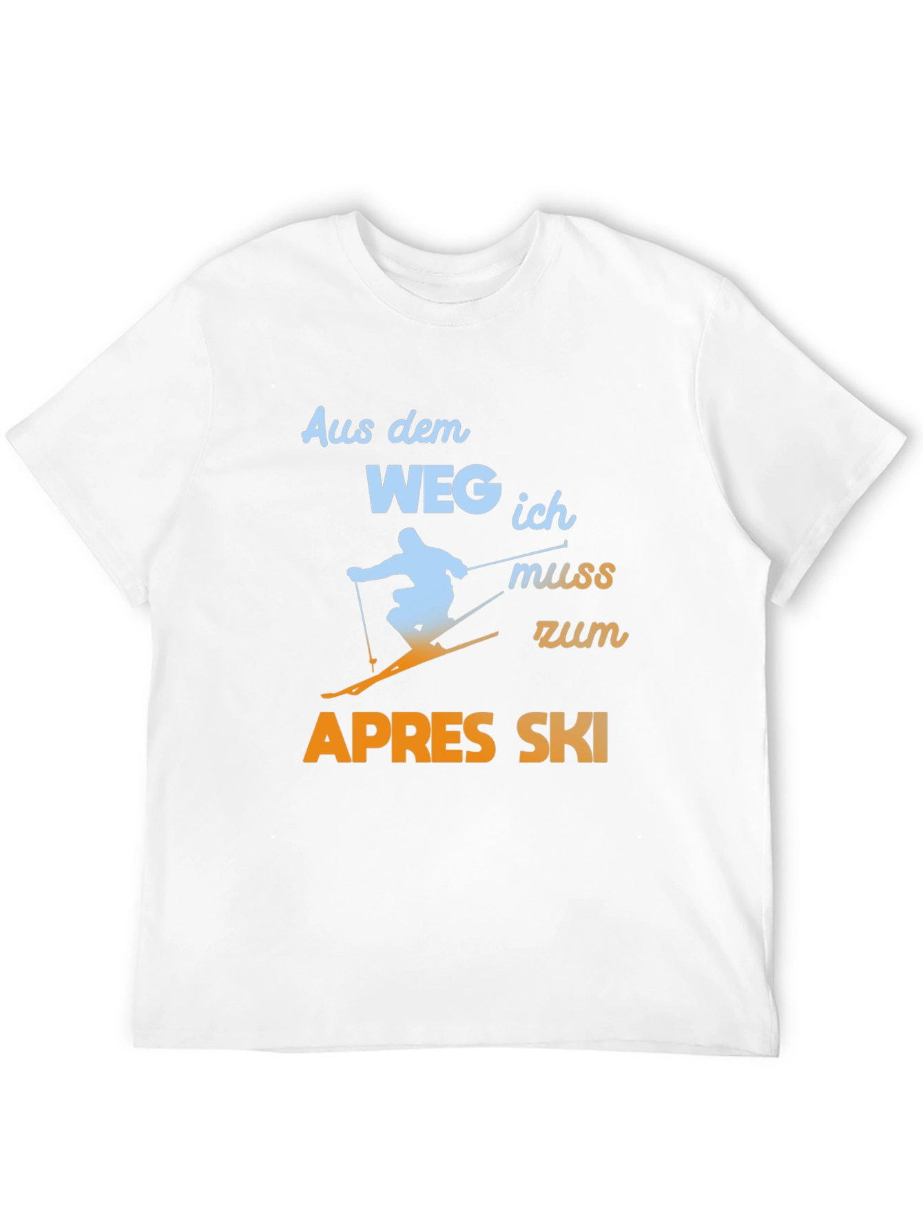Black Apres Ski T-Shirt - Funny Skiing Tee view 12