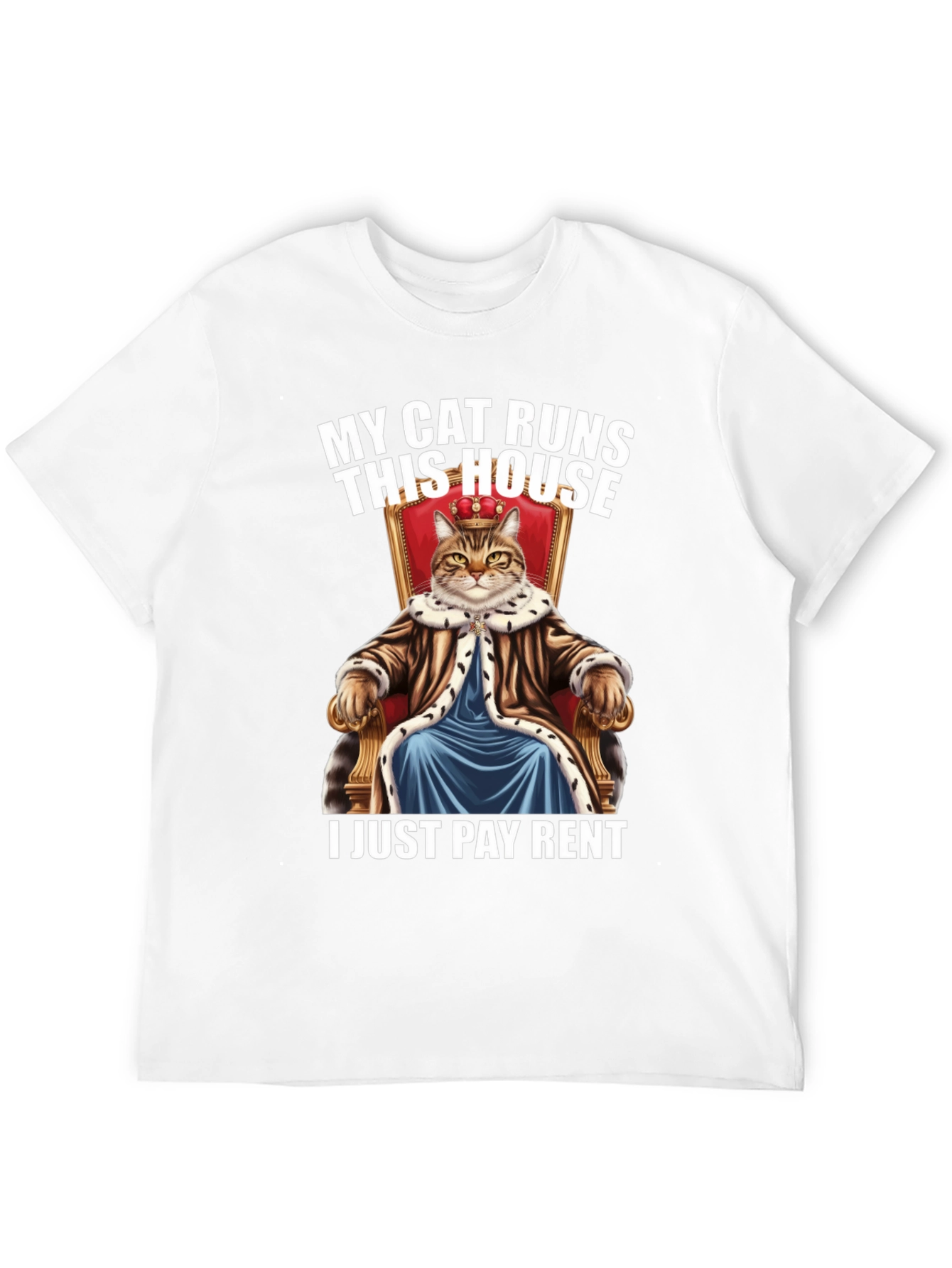 Black My Cat Runs This House Graphic Tee view 12