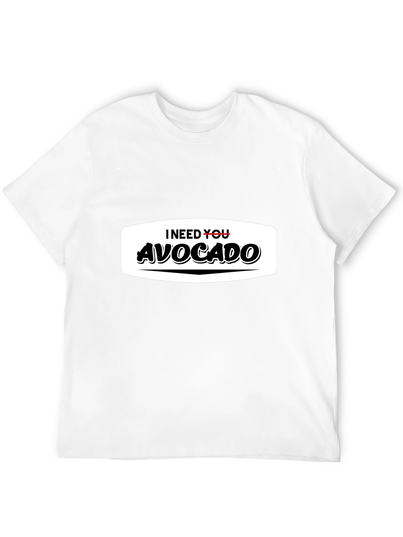Black I Need You Avocado Funny Graphic T-Shirt view 12
