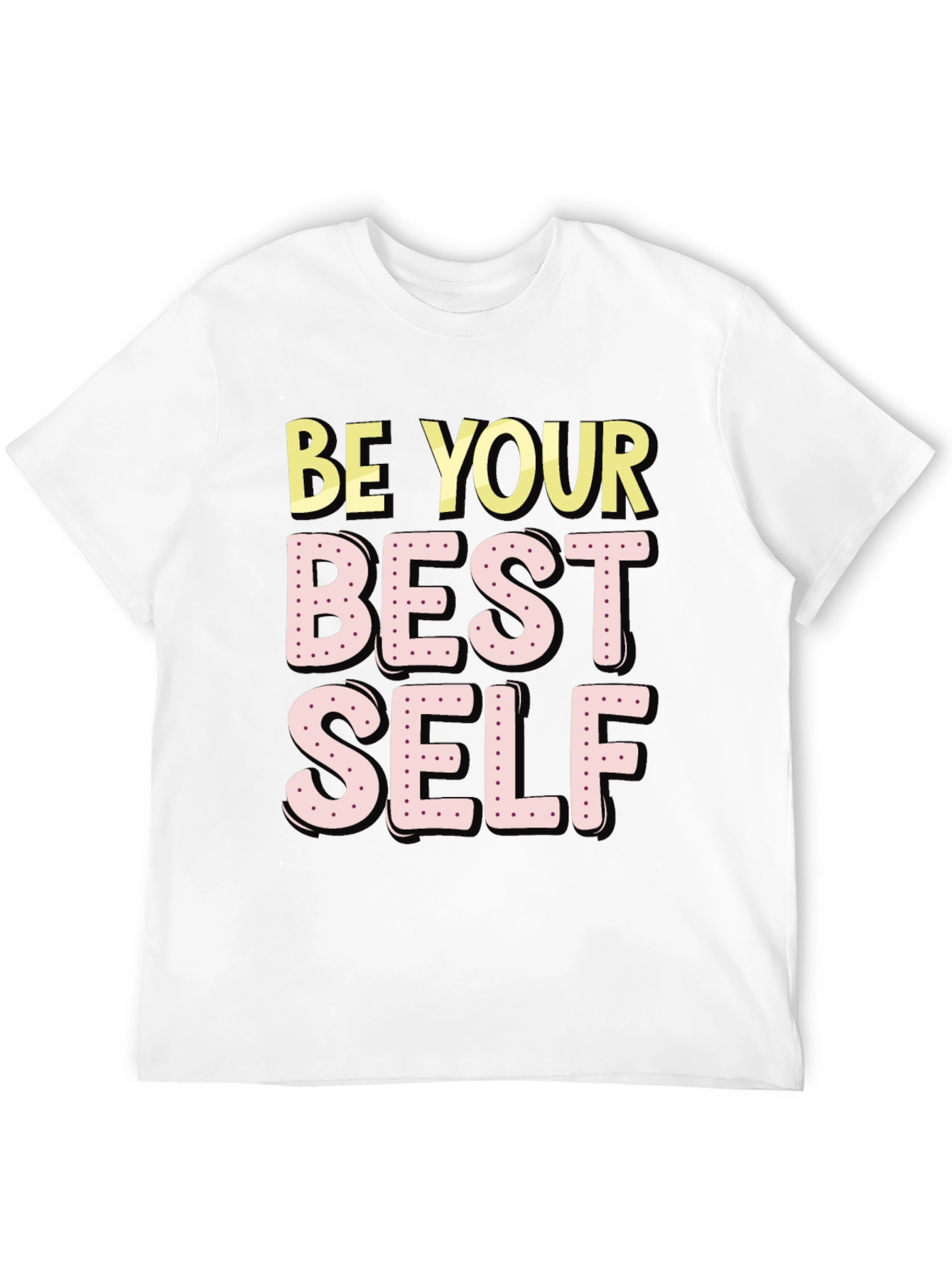 Black Be Your Best Self T-Shirt - Motivational Graphic Tee view 12
