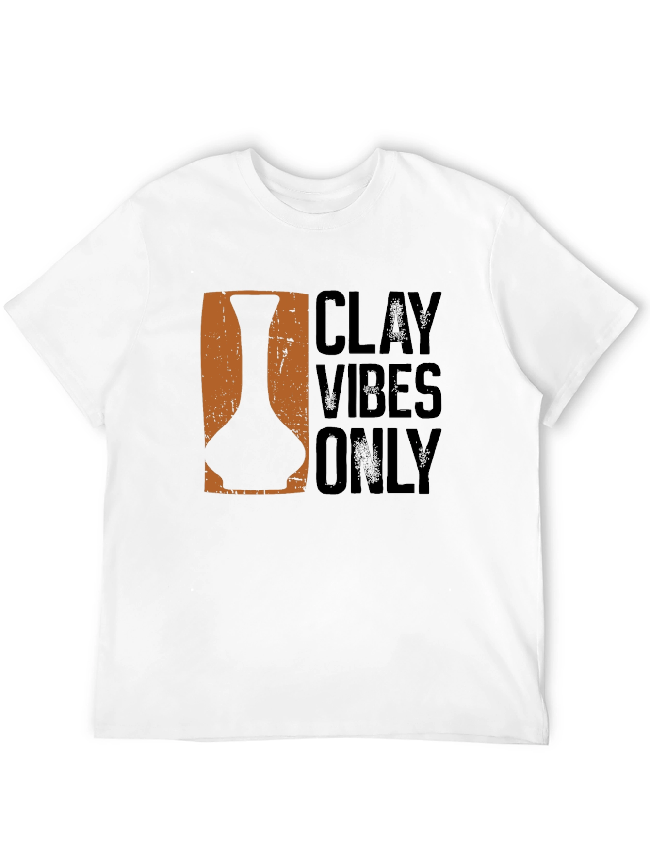Black Clay Vibes Only Graphic T-Shirt view 12