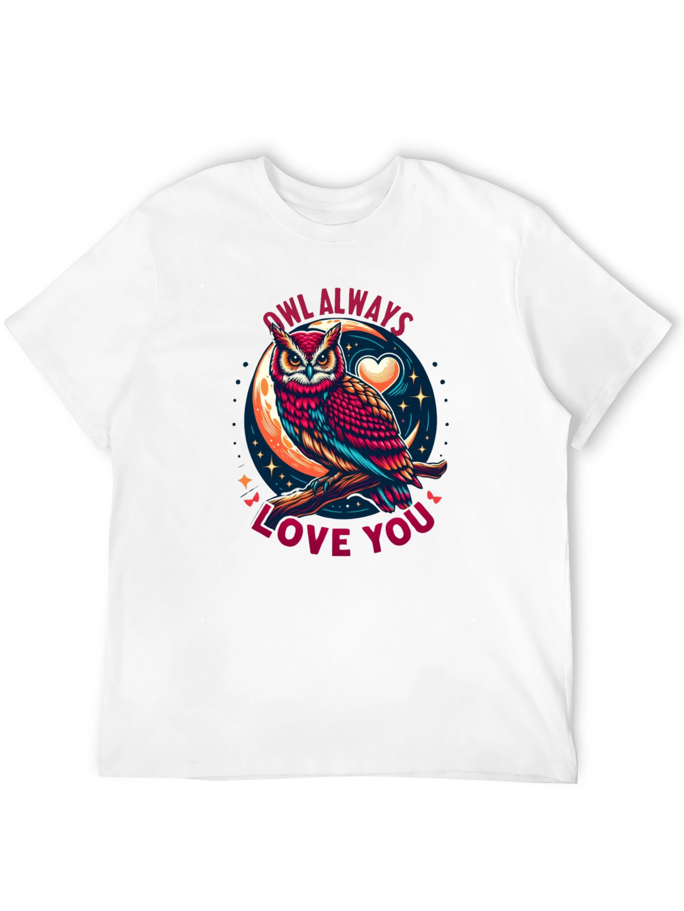 Black Owl Always Love You Graphic Tee view 12