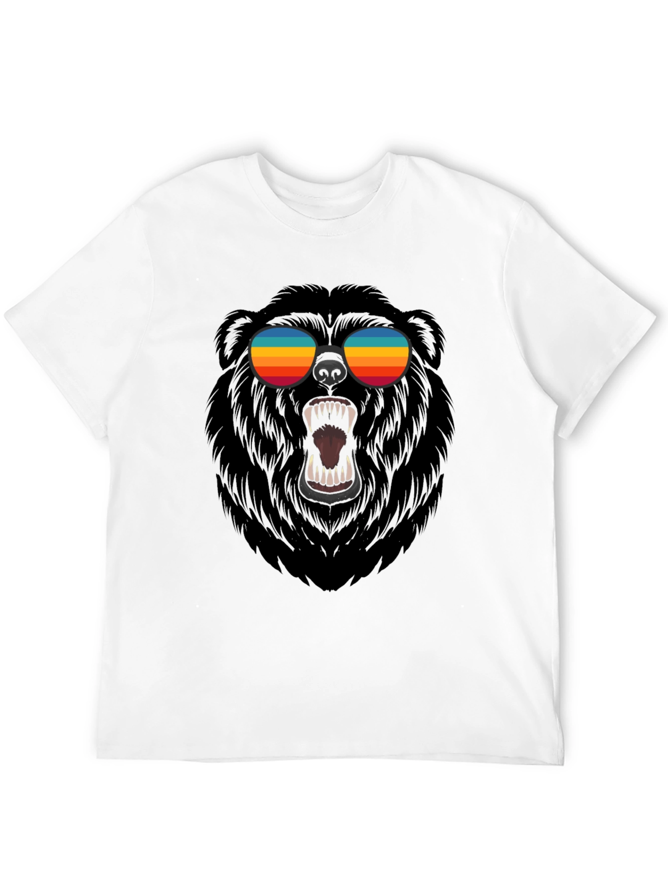 Black Cool Bear Graphic Tee - Black view 12