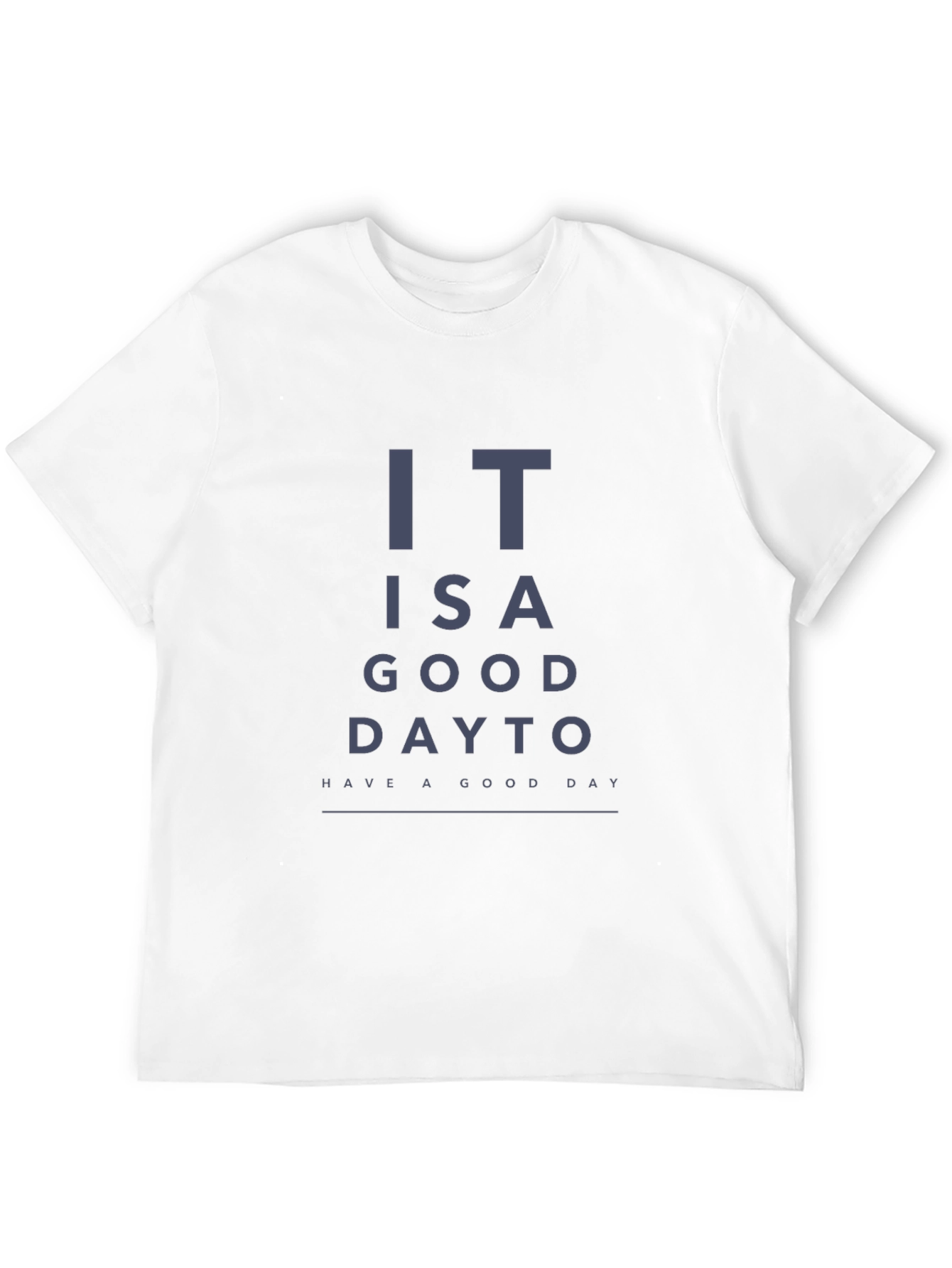 Black Humorous 'Good Day' Eye Chart Graphic Tee view 12