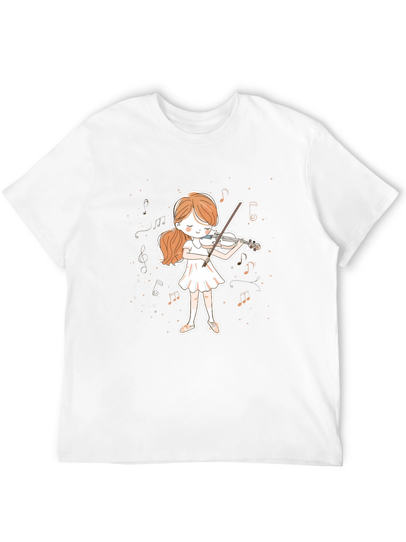 Black Girl Playing Violin Graphic Tee - Music Lover T-Shirt view 12