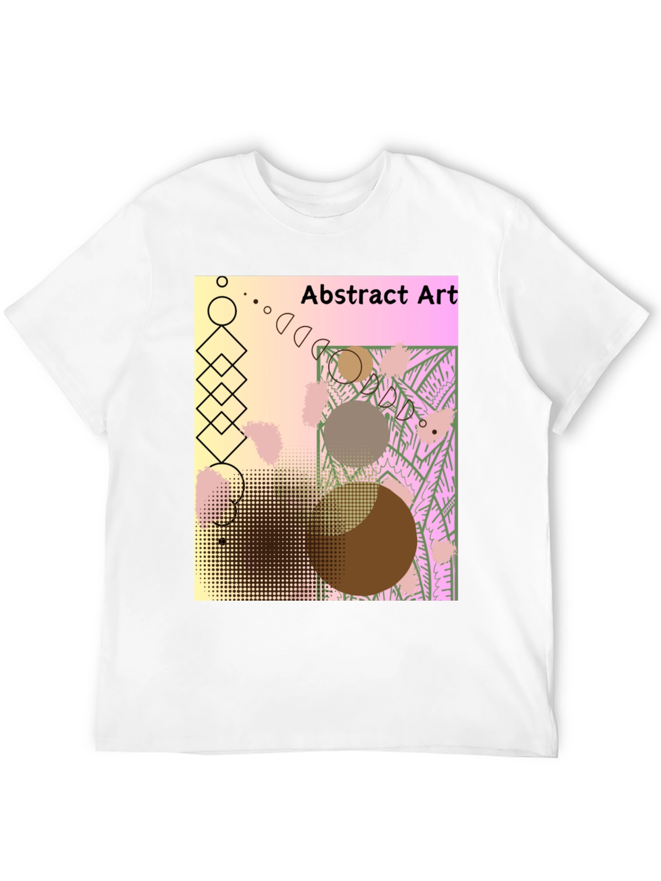 Black Abstract Art Graphic Tee - Unique Design view 12