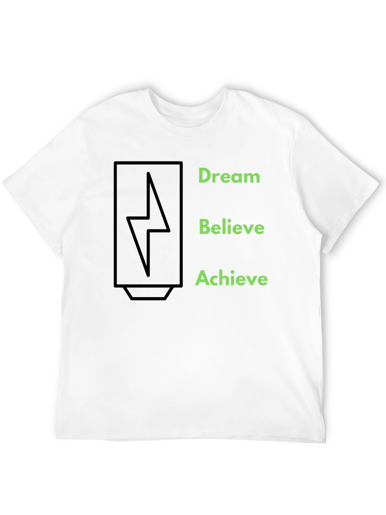 Black Dream Believe Achieve Graphic Tee view 12