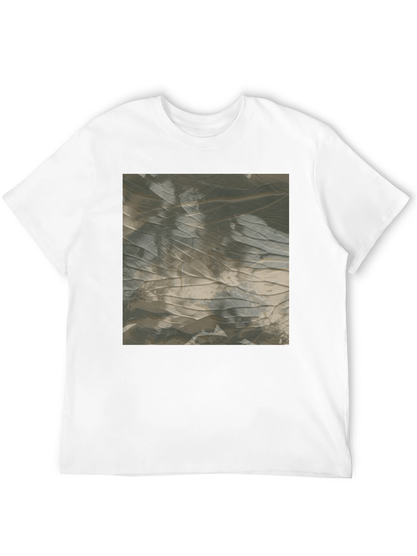 Black Abstract Pattern Black T-Shirt view 12