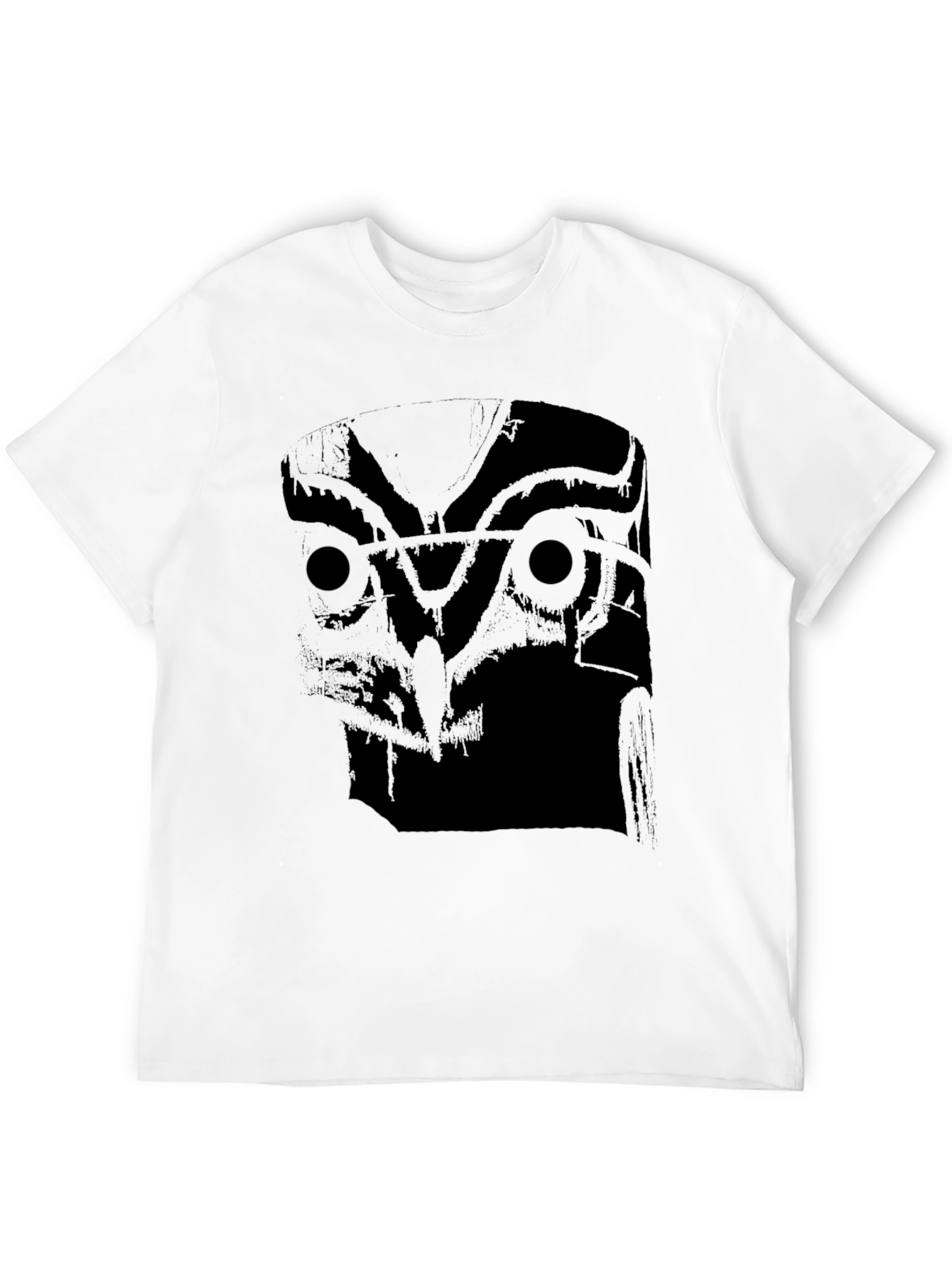 Black Men's Black Owl Graphic T-Shirt view 12