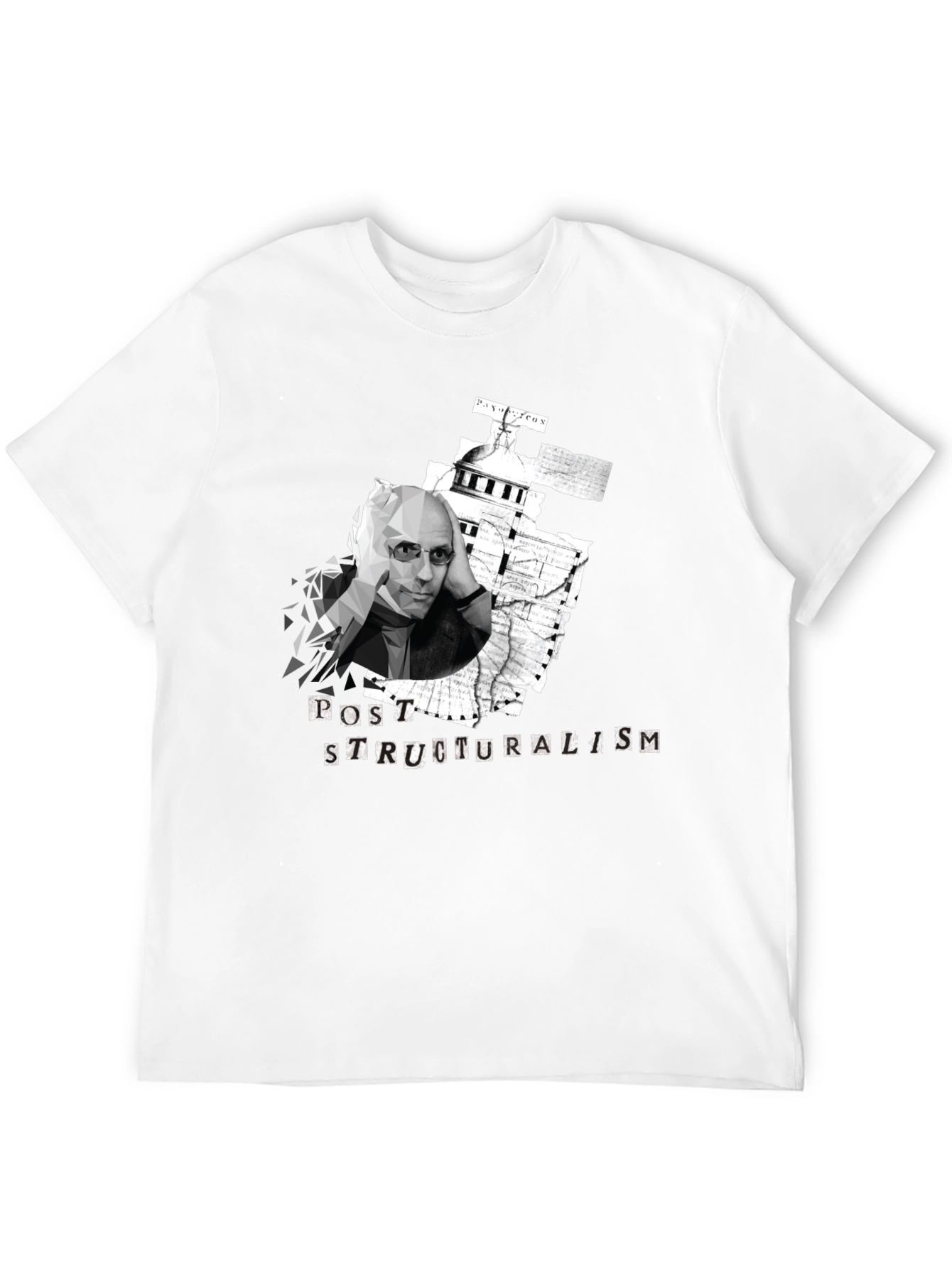 Black Post-Structuralism Graphic Black T-Shirt view 12