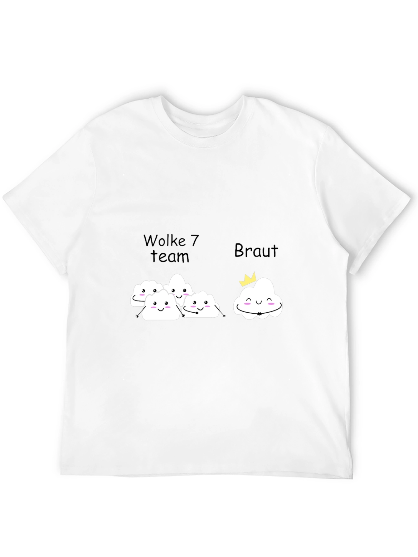 Black Wolke 7 Bride Team T-Shirt view 12
