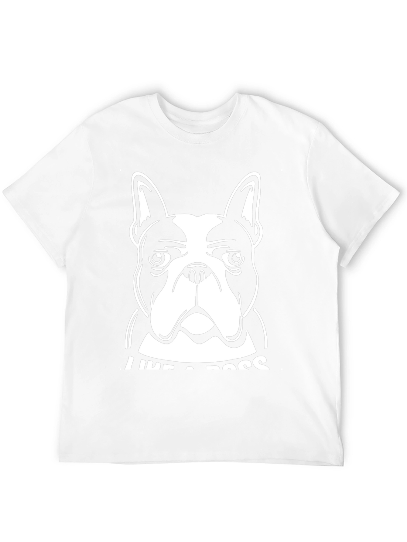Black Like a Boss Dog Graphic Tee - Black Cotton Blend view 12