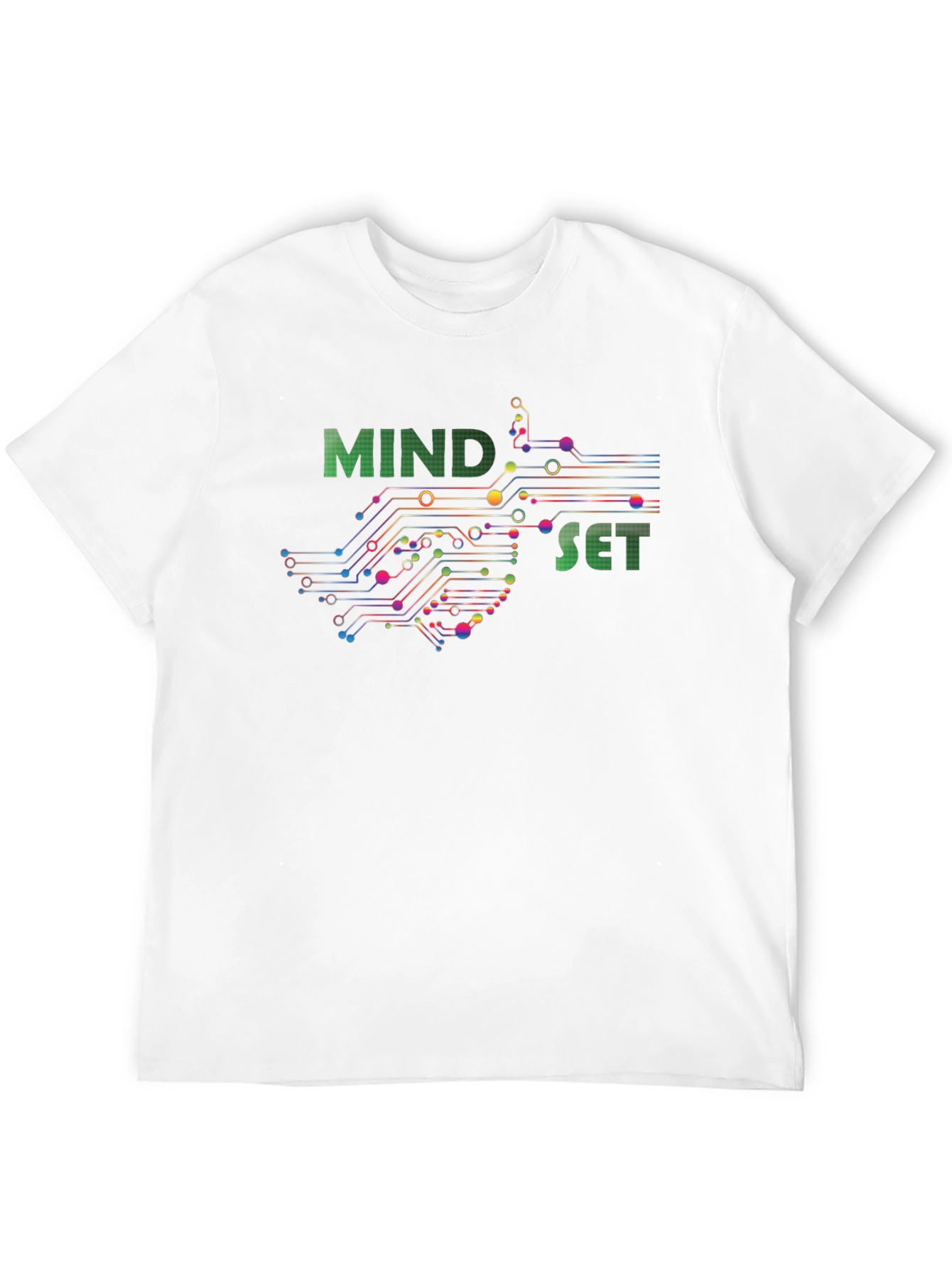 Black Mindset Circuit Graphic T-Shirt - Tech Inspired view 12