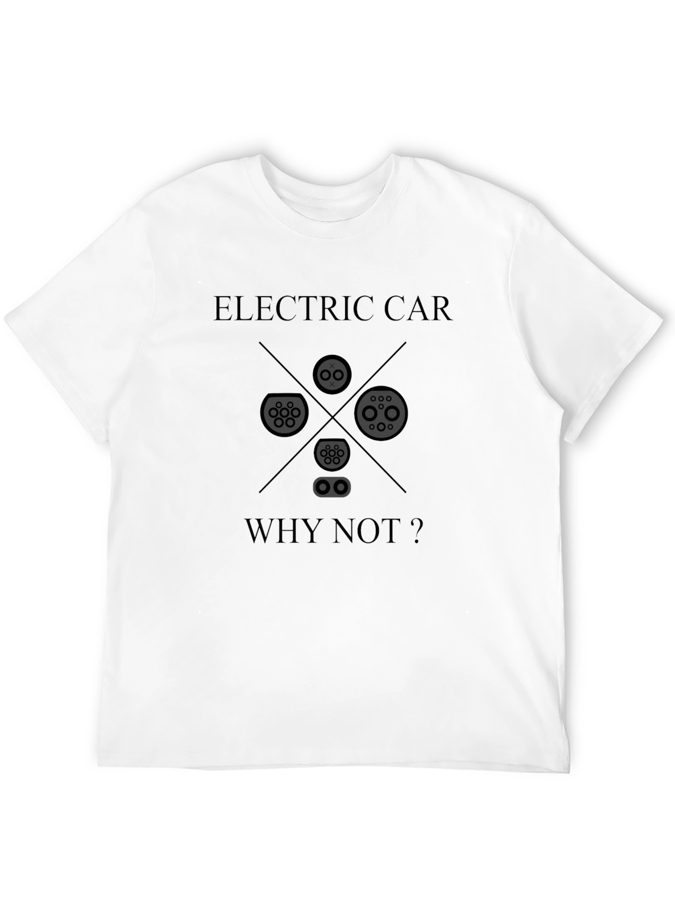 Electric Car Why Not Black T-Shirt - 12
