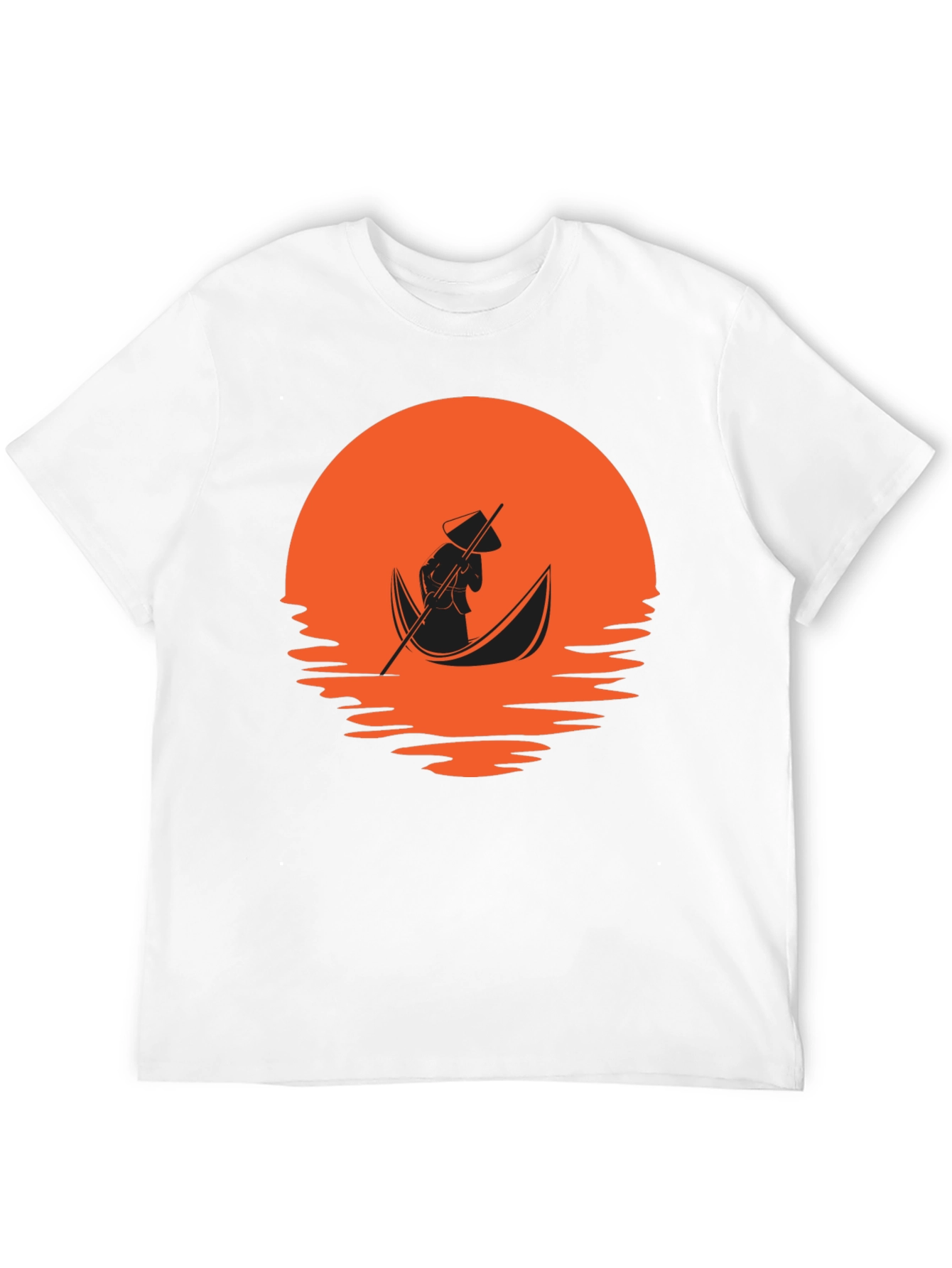 Black Sunset Boat Ride Graphic Tee - Black view 12