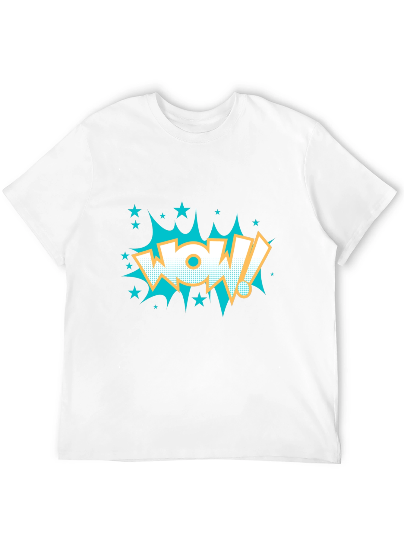 Black WOW! Comic Style Graphic T-Shirt - Black view 12