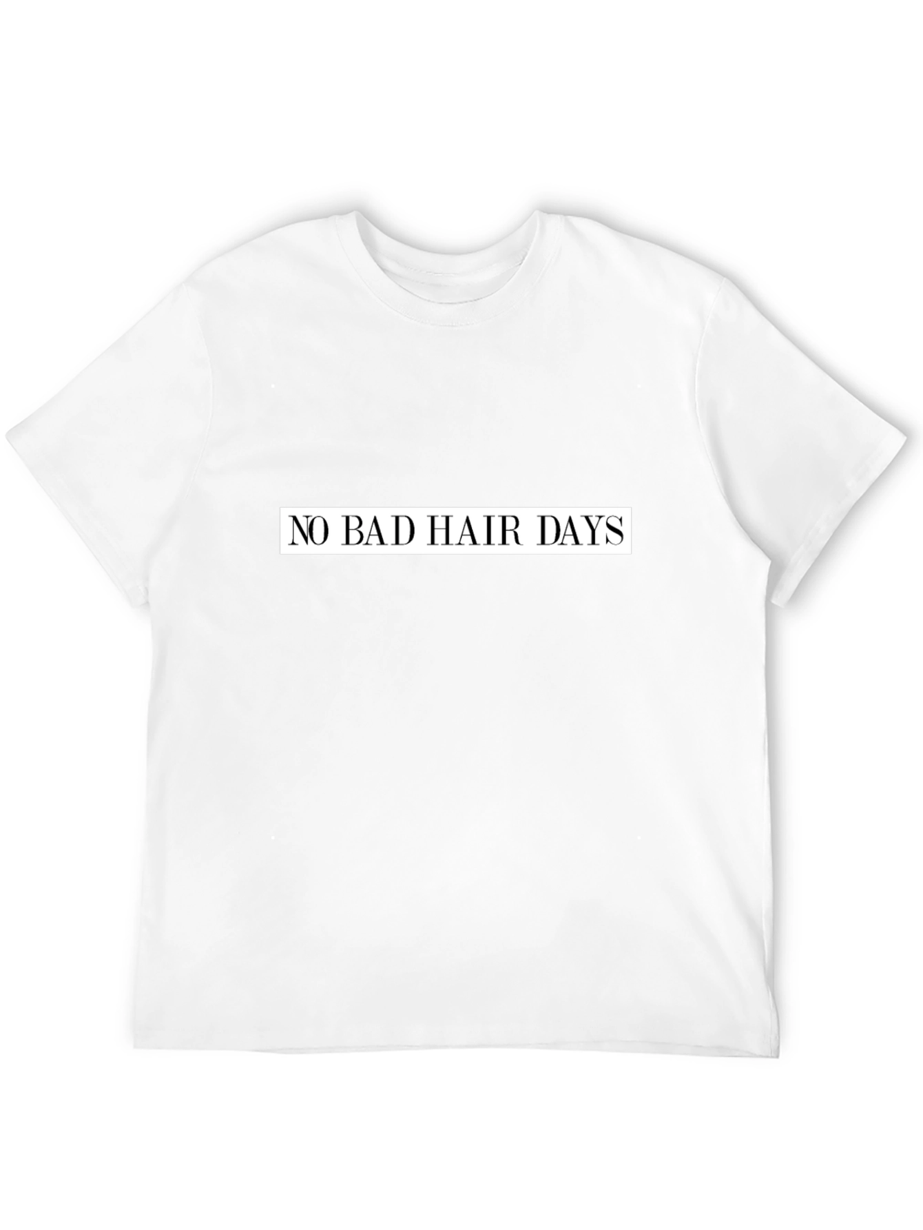Black No Bad Hair Days Graphic Tee - Black Casual Shirt view 12