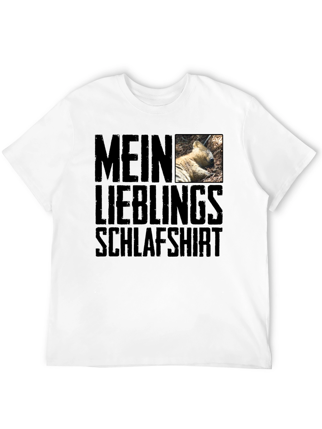 Black Mein Lieblings Schlafshirt - Novelty Graphic T-Shirt view 12