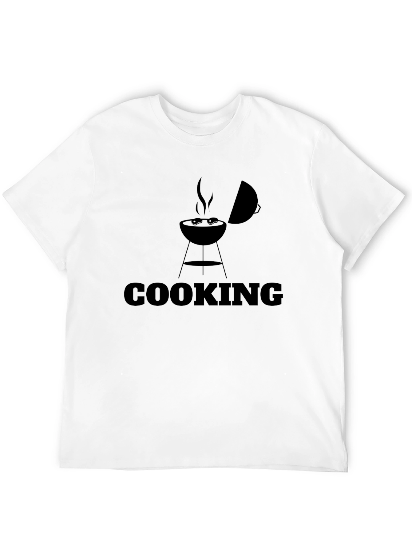 Black Cooking BBQ Graphic T-Shirt - Black view 12