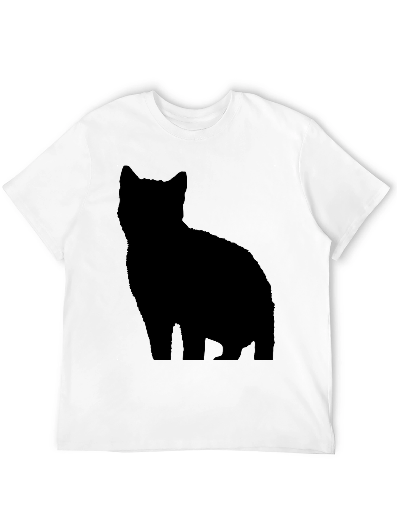 Black Black Cat Silhouette T-Shirt - Stylish & Unique Tee view 12