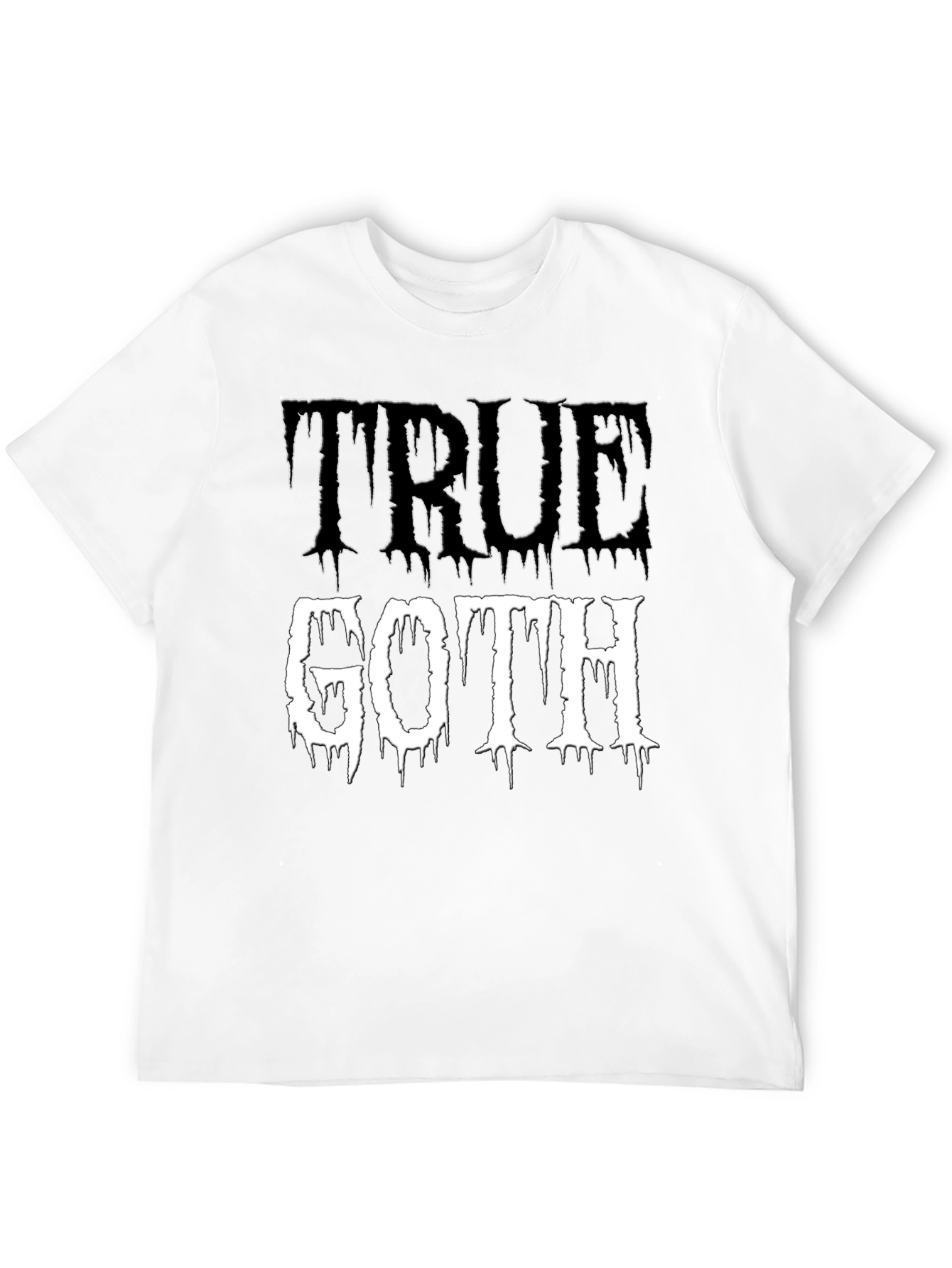 Black True Goth Graphic T-Shirt - Black view 12