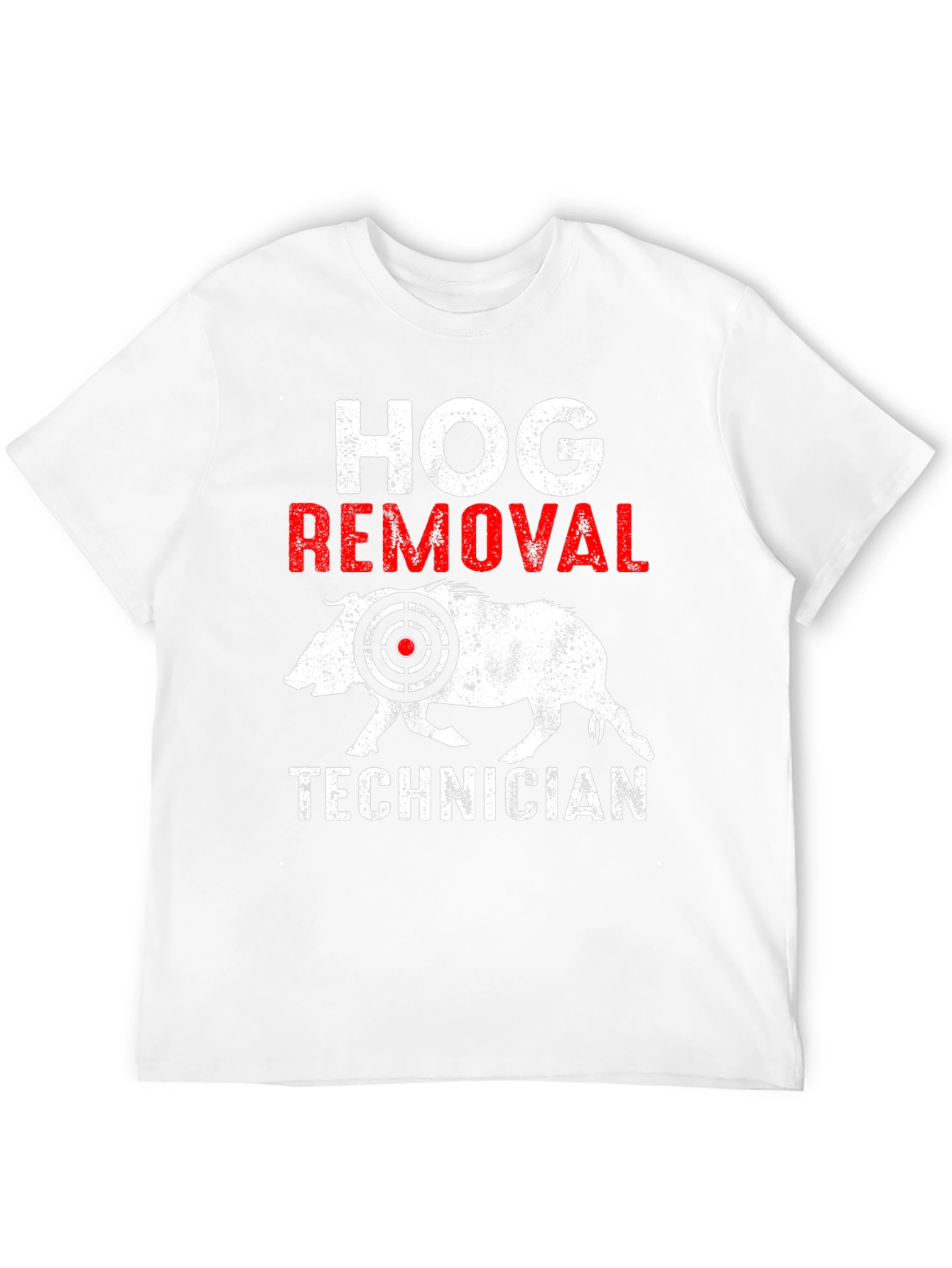 Black Hog Removal Technician T-Shirt view 12