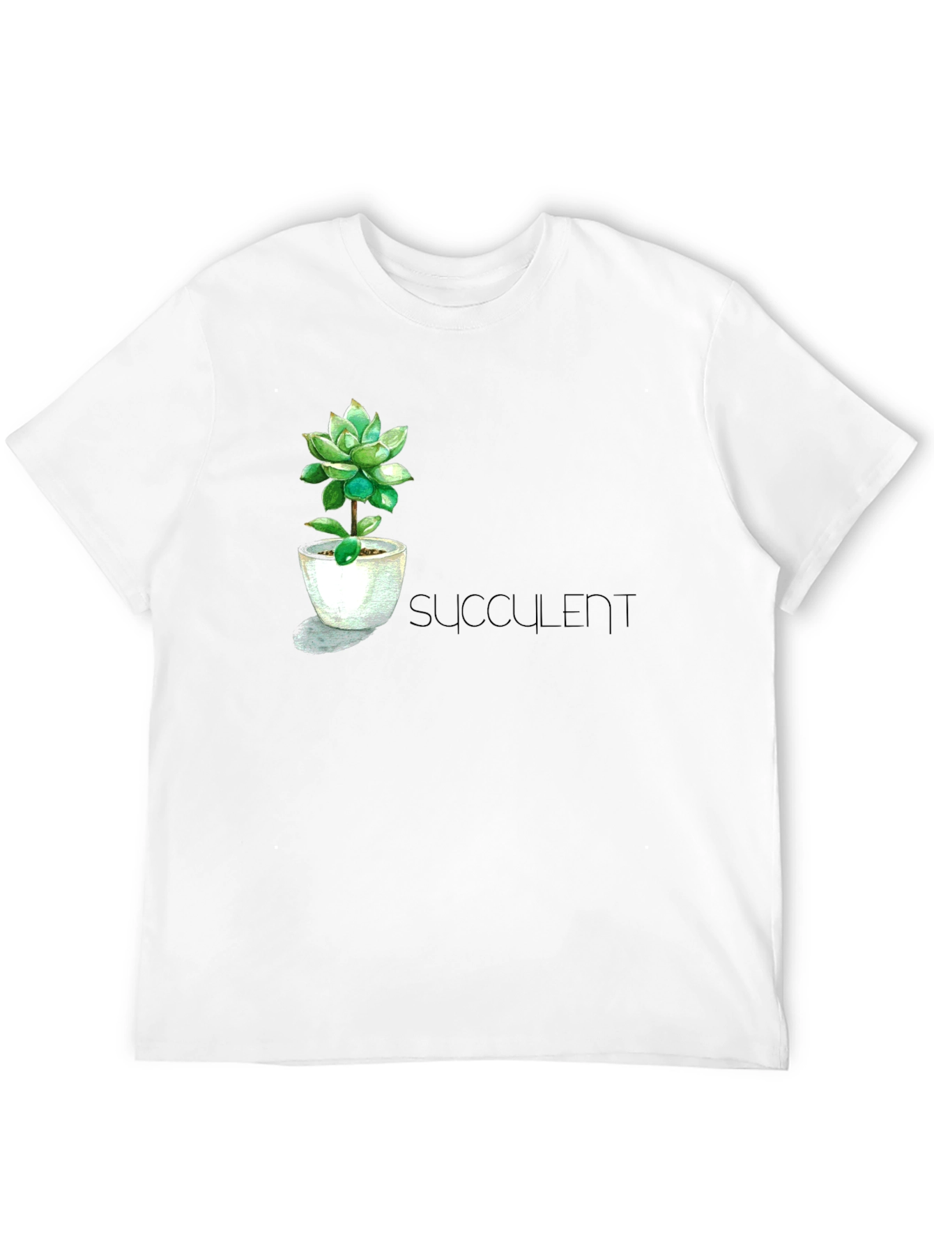 Black Stylish Succulent T-Shirt view 12