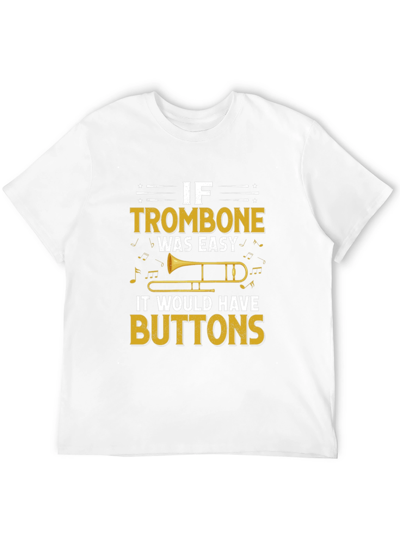 Black If Trombone Was Easy T-Shirt view 12