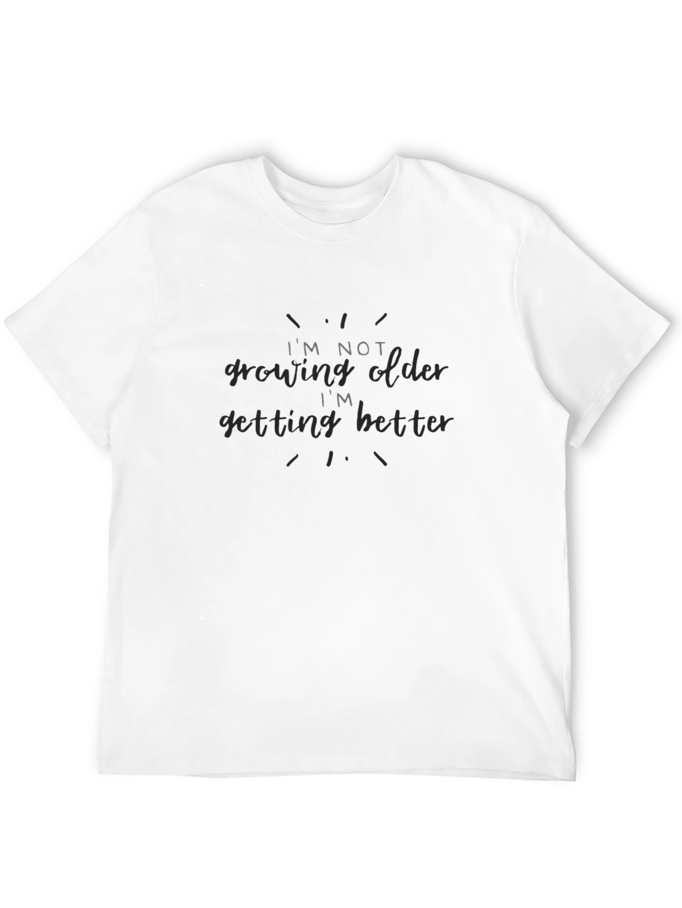 Black I'm Not Growing Older - Funny T-Shirt view 12