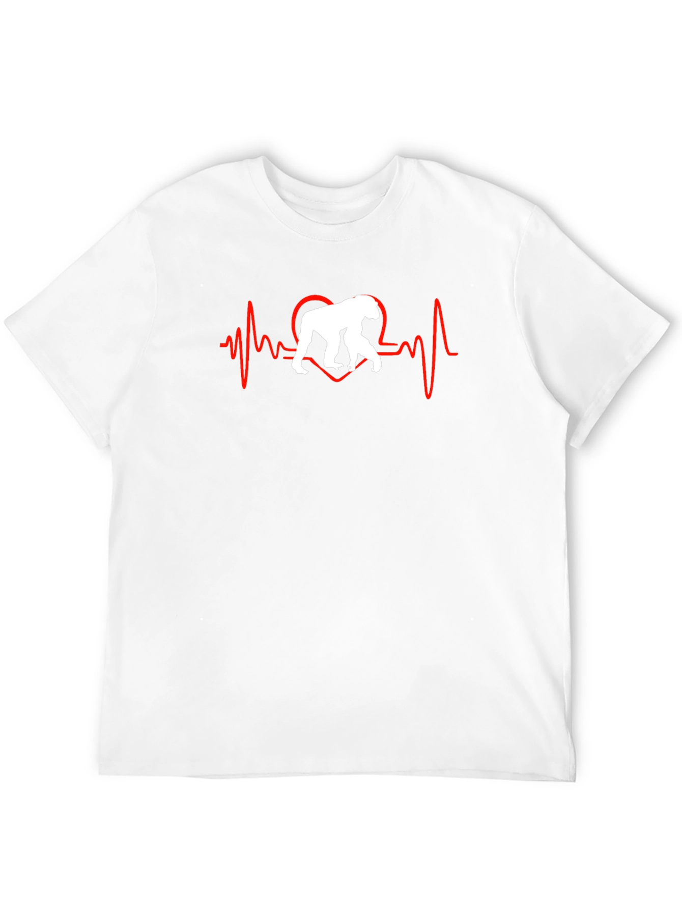 Black Heartbeat Gorilla Graphic Tee view 12