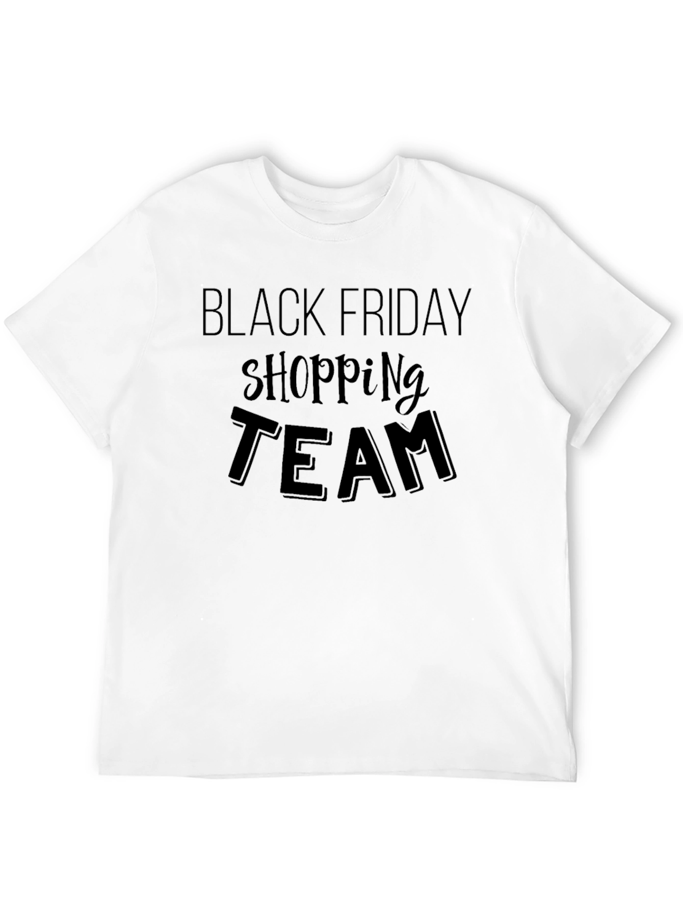 Black Black Friday Shopping Team T-Shirt view 12