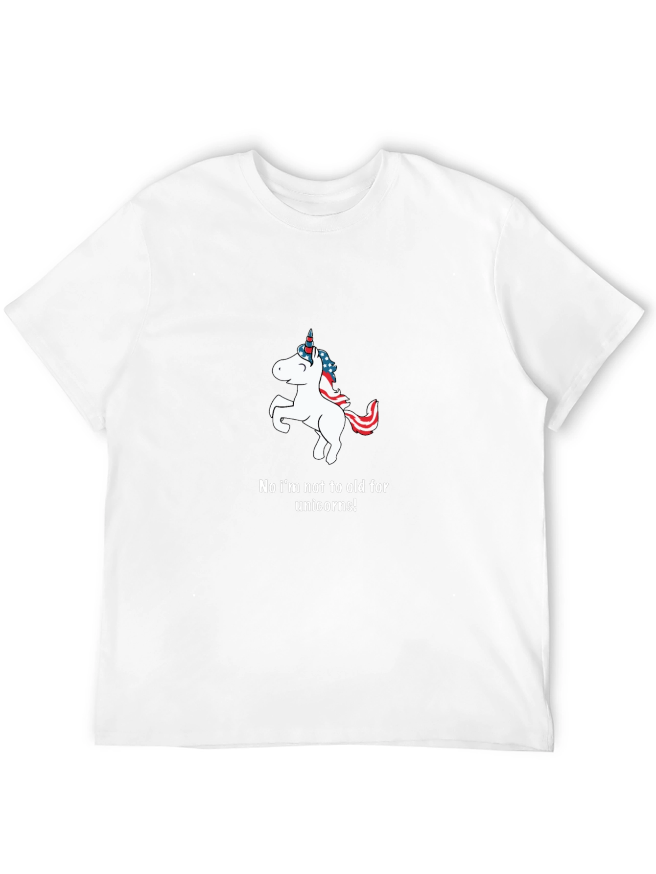 Black Unicorn T-Shirt: I'm Not Too Old! view 12