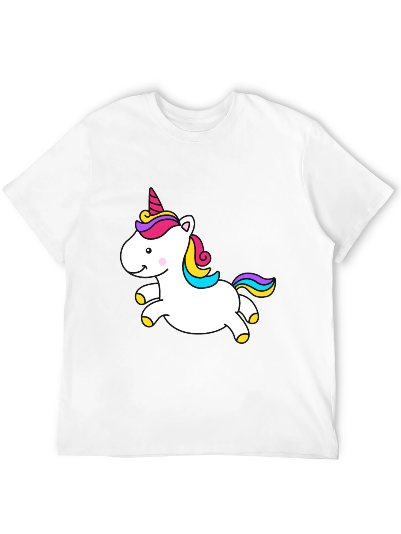 Black Unicorn Graphic Tee - Black Cotton Blend view 12